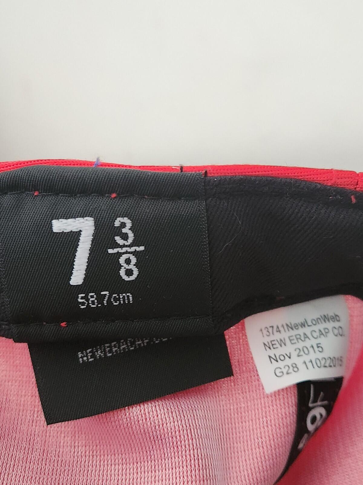 SS16 Supreme Dazzle Box Logo New Era Red Fitted cap hat size 7 3/8