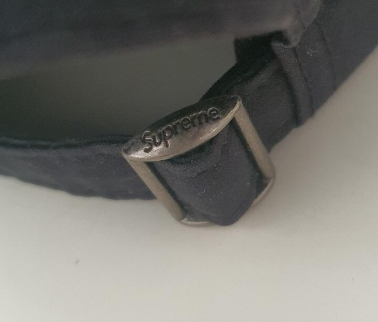 FW21 Supreme Ventile S Logo 6-panel Cap Wasserabweisende Kappe Schwarz Reflektierend