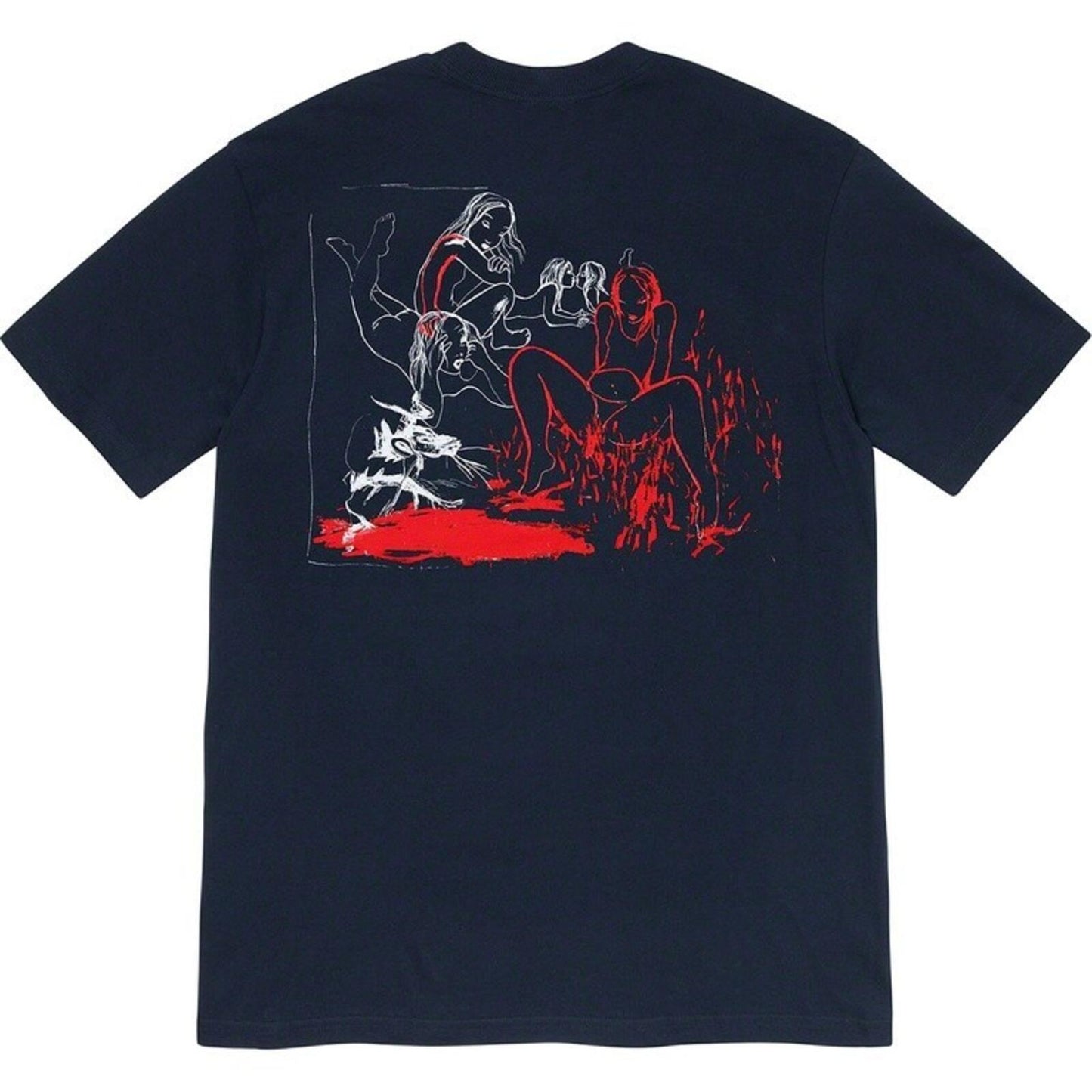 FW19 Supreme Heroines Tee Navy Size L
