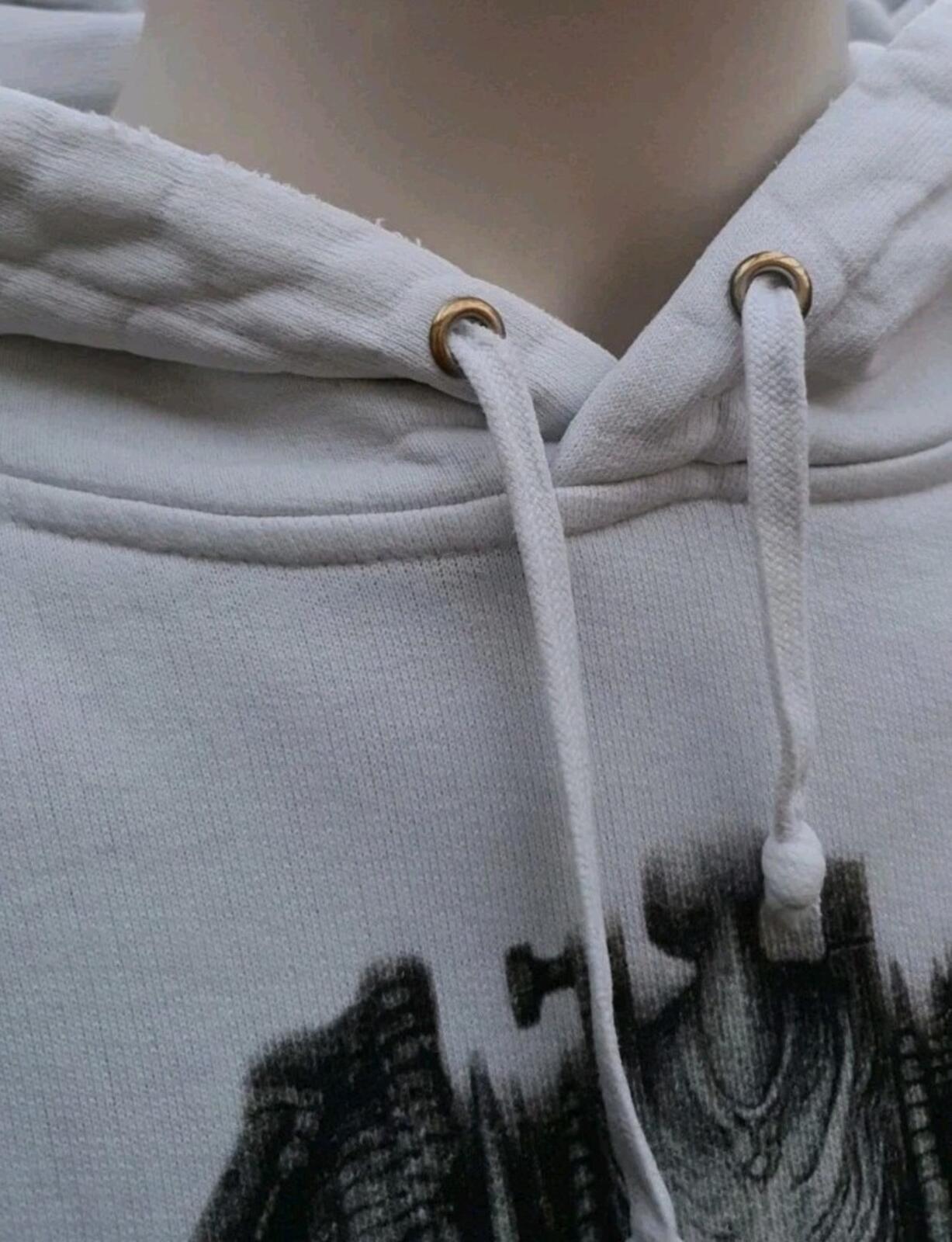 FW14 Supreme H.R Giger Hooded Sweatshirt White Size M