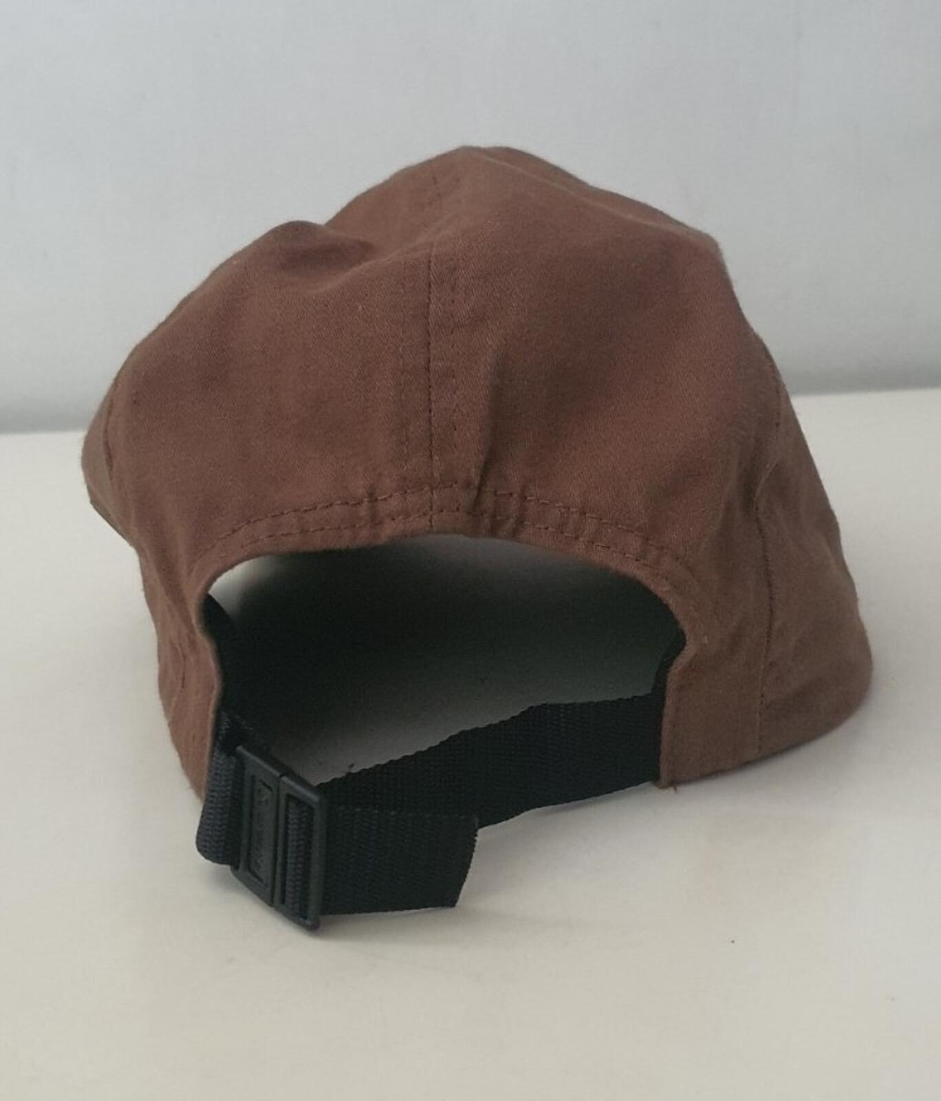 SS22 Supreme Military Camp Cap Hat Brown Box logo