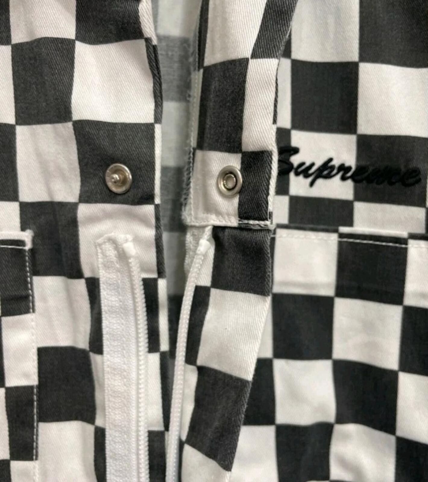 Mono de vuelo Supreme Overalls SS17 a cuadros Talla M