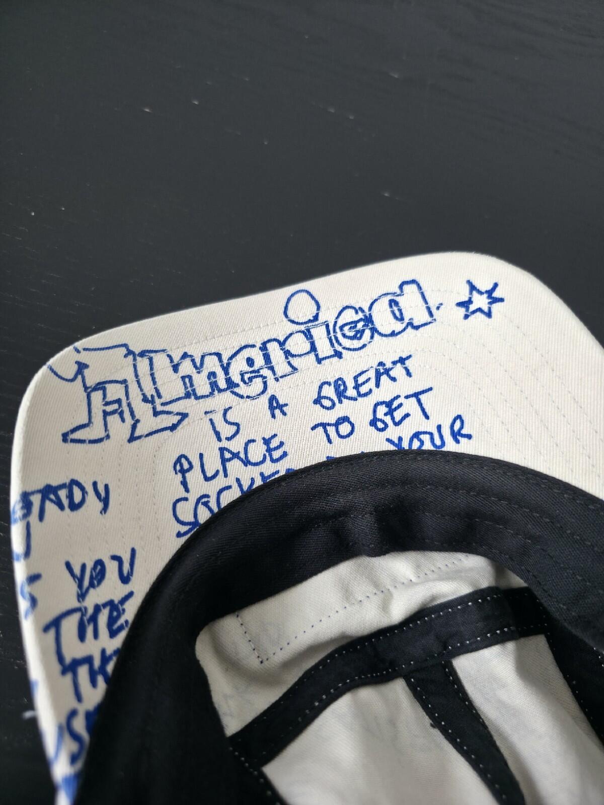 SS23 Supreme Gonz Poems Camp Cap White Mark Gonzales