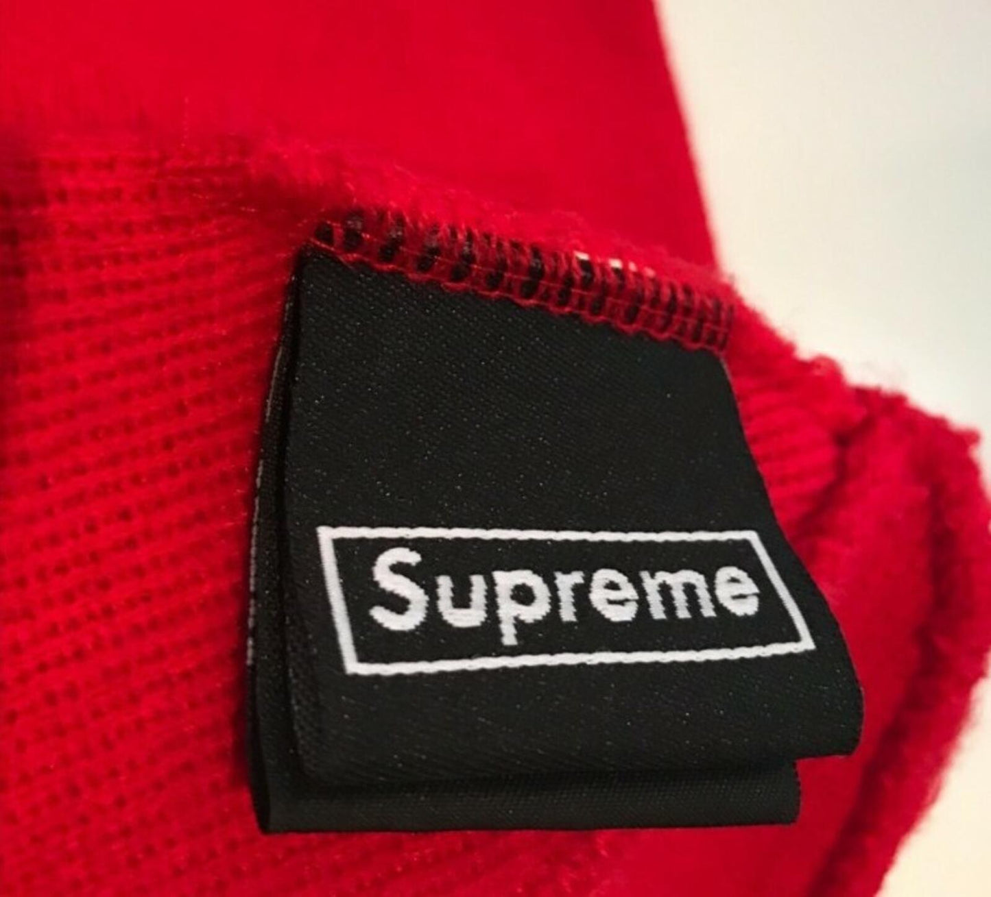 FW17 Supreme New Era S Logo red Beanie