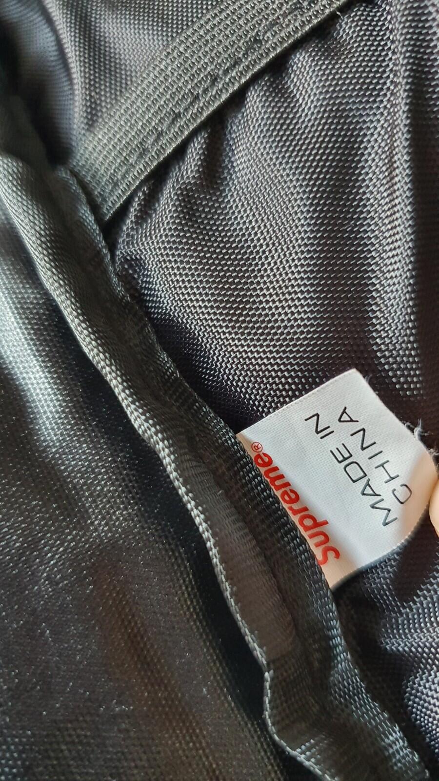 FW11 Supreme Printed Check backpack box logo bag Checkered vintage Rare Black