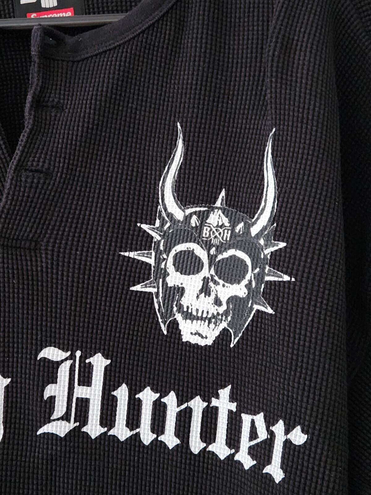 FW23 Supreme x Bounty Hunter Thermal Henley L/S Top size L large Black