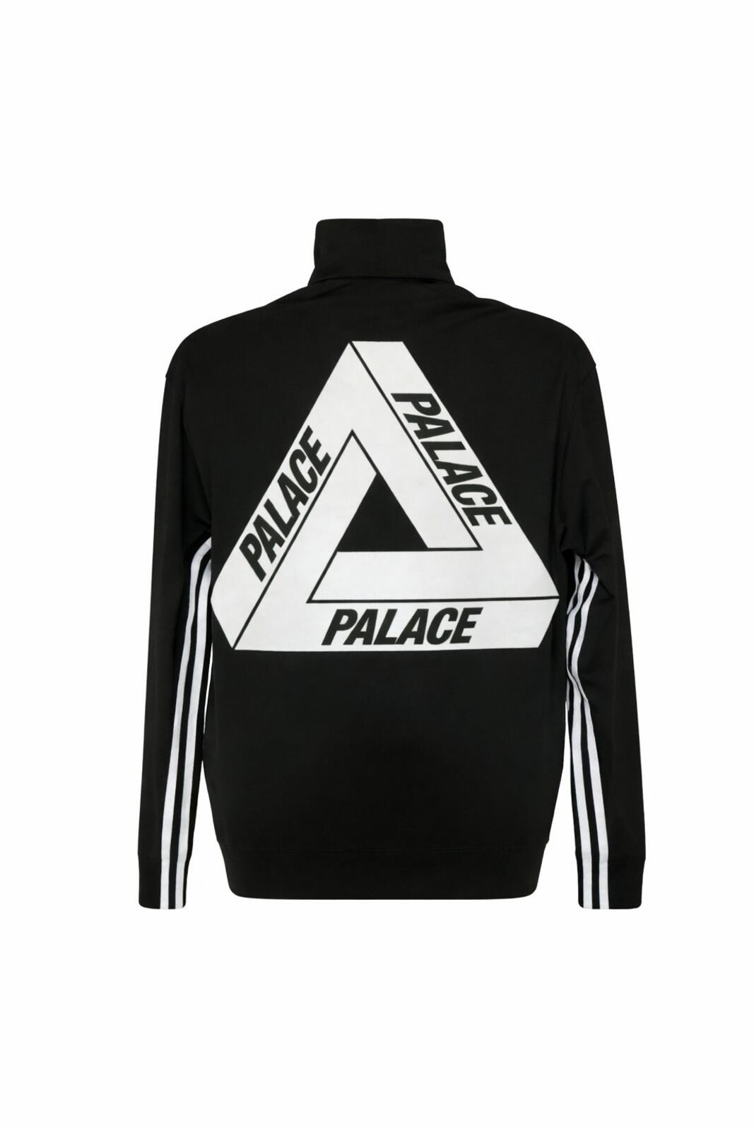 Palace x Adidas Fire Bird Triferg 3 stripes Zip Crewneck Black Size M