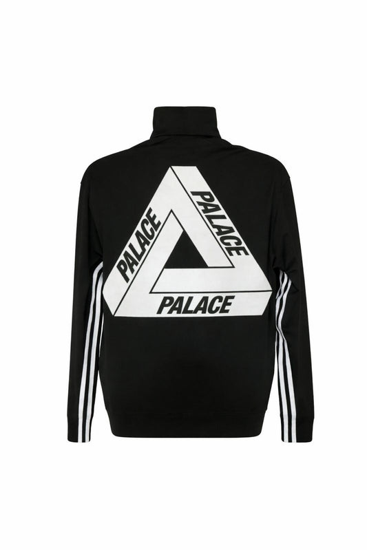 Palace x Adidas Fire Bird Triferg 3 Rayas Sudadera con Cuello Redondo y Cremallera Negra Talla M