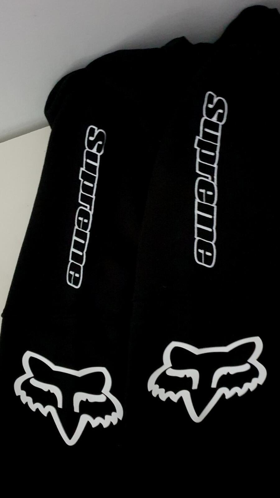 FW20 Supreme x Fox Racing Sweatpant Hose Schwarz Größe XL