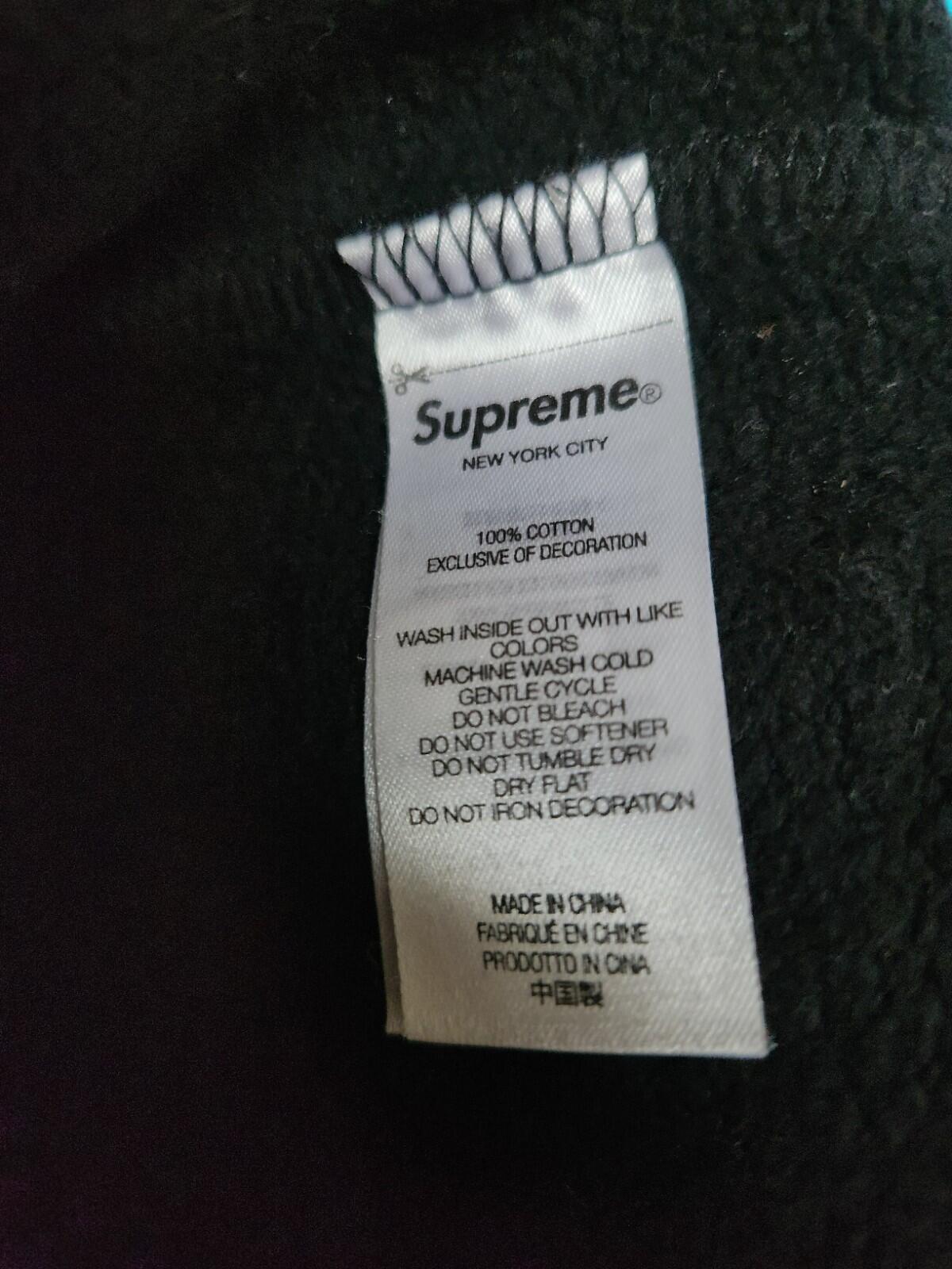 FW21 Supreme Reflective Hooded Sweatshirt Black hoodie size M medium