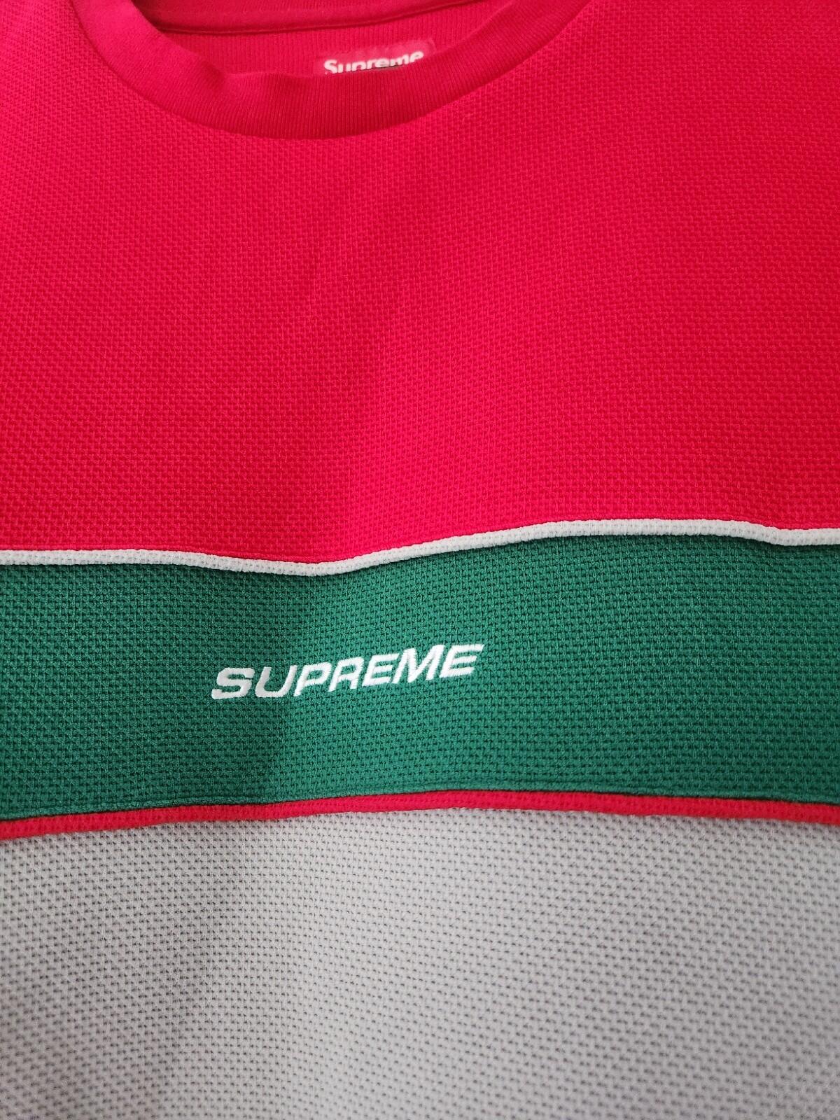 SS19 Supreme Piping Practice S/S Top size XL Grey Red Tee T-shirt short sleeve