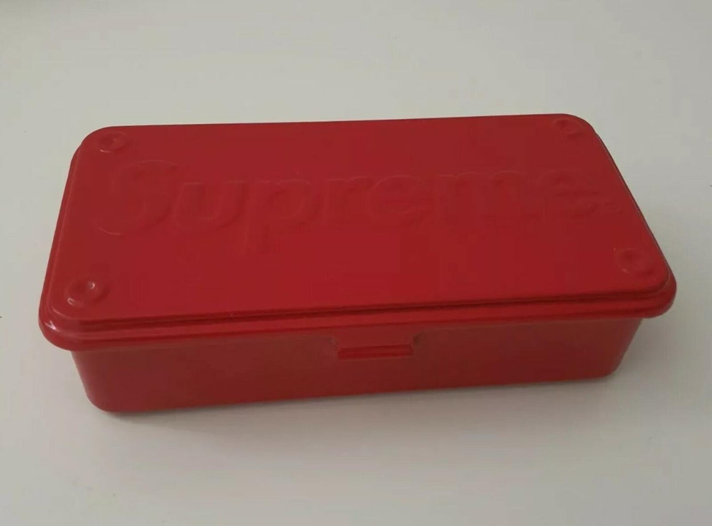 SS13 Supreme large flip top metal box red Rare Accessory Vintage 2013