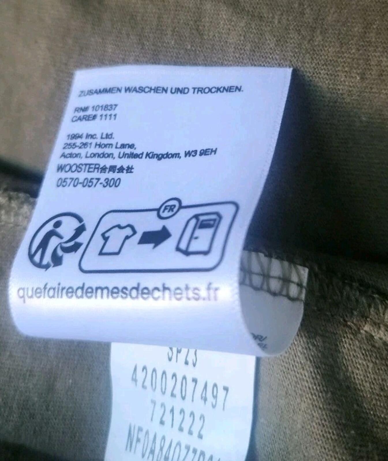 SS23 Supreme x The North Face Printed Pocket Tee Olive Size M