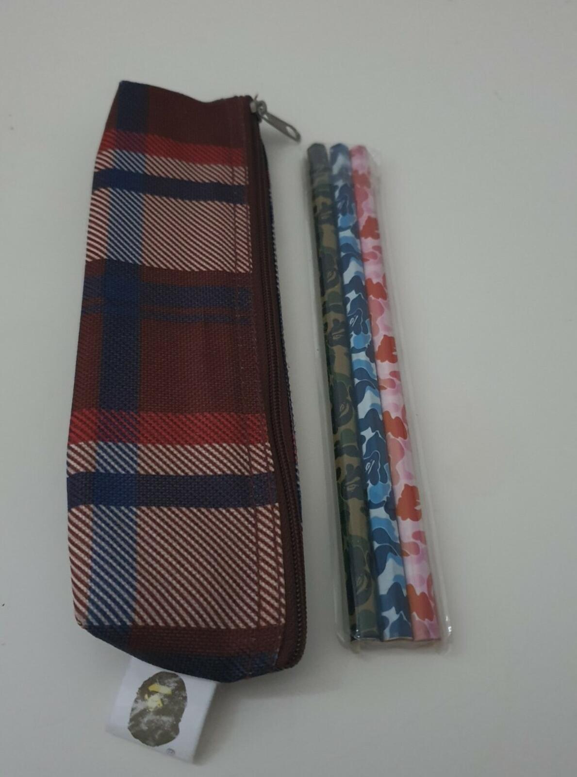 A BATHING APE Pencil case + 3x Pencils set BAPE CAMO Vintage Rare Accessory