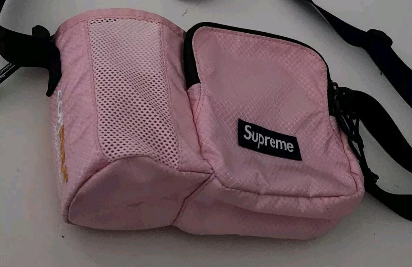 SS22 Supreme Side Bag Shoulder Pink Cordura Water resistant