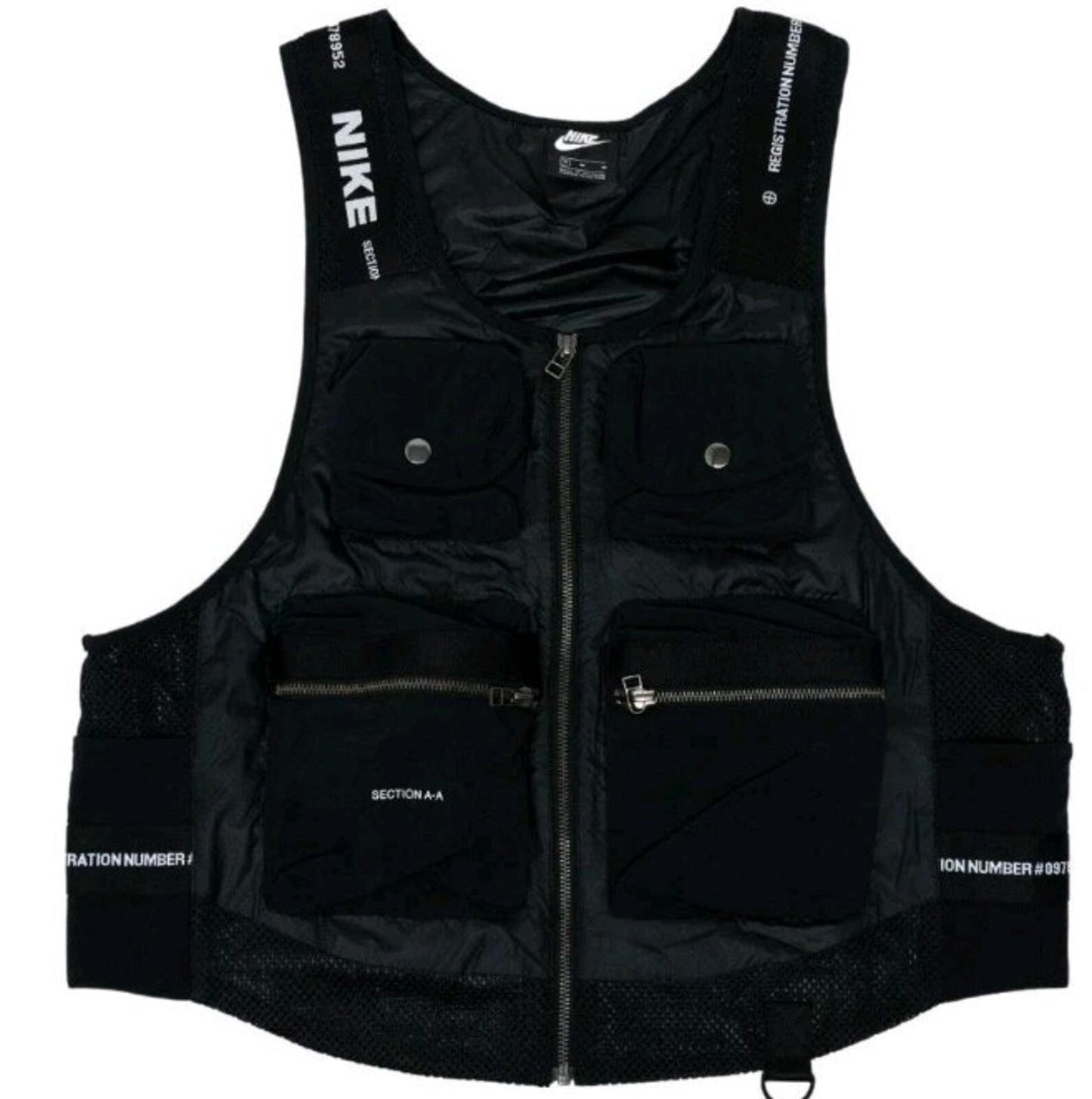 Nike City Made Pack Utility Gilet Weste Schwarz Herren Größe M Medium Neu Reflektierend