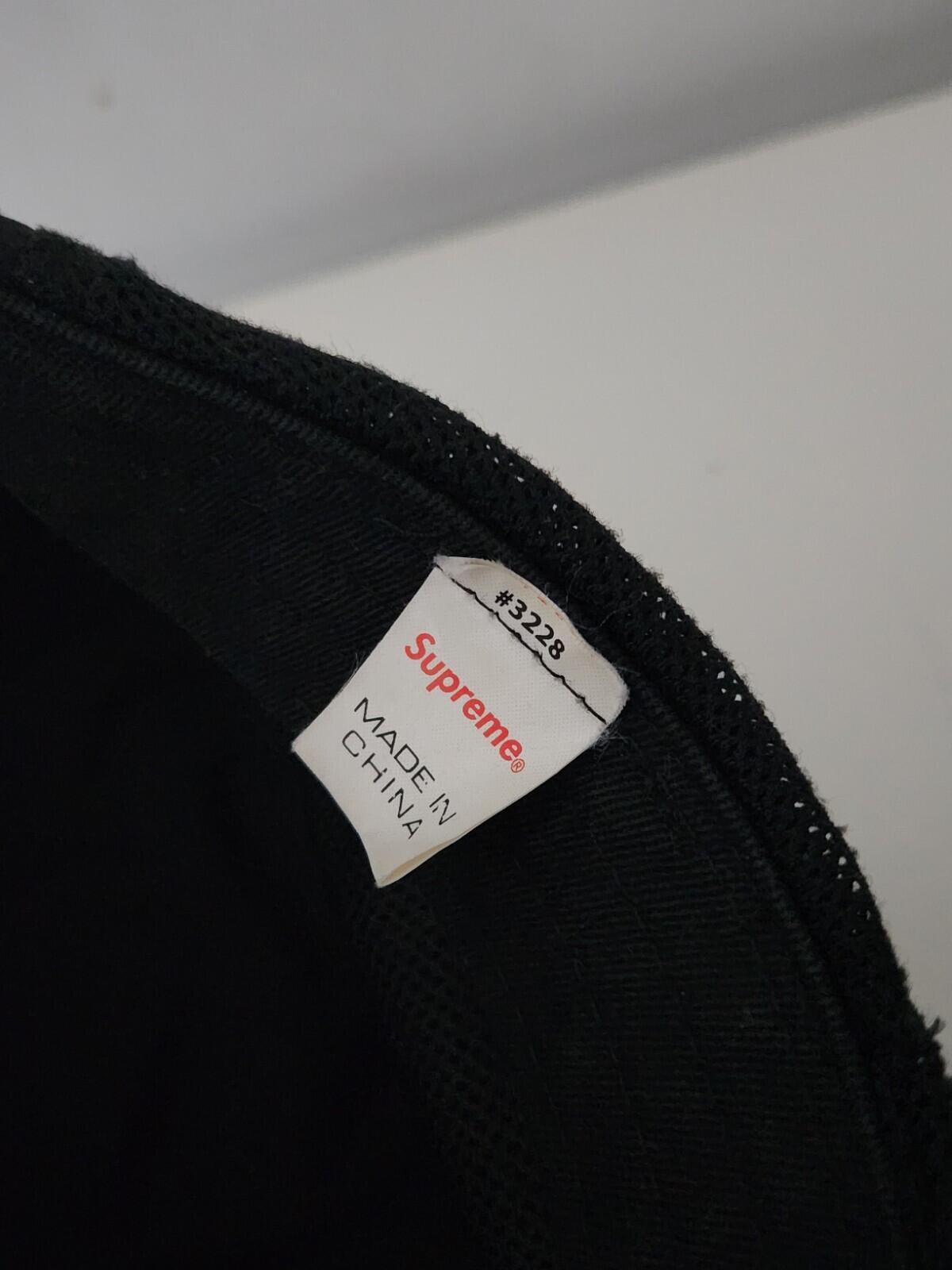 FW20 Supreme Zip Mesh Camp Cap Black