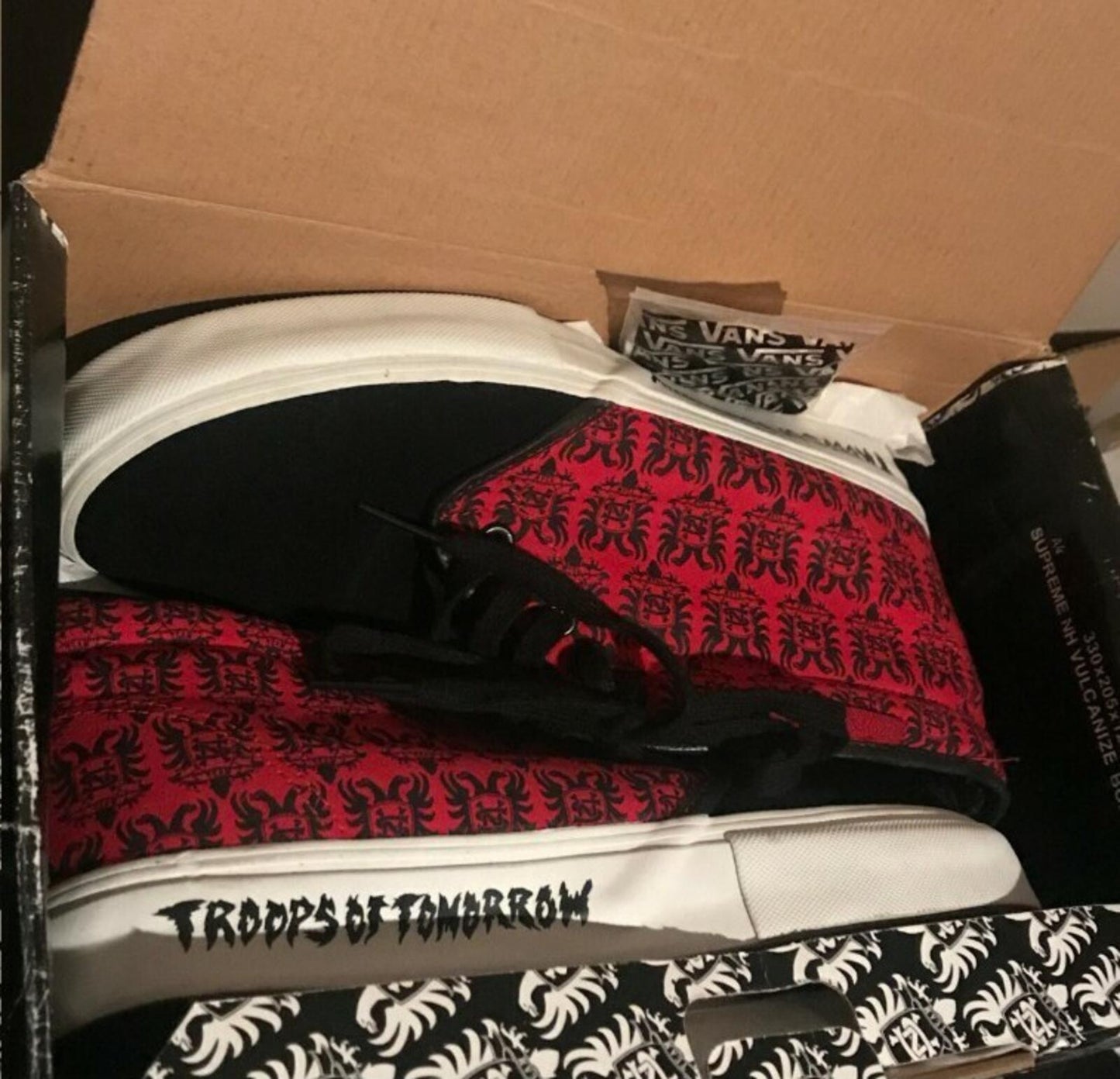 FW07 Supreme x Vans x Neighborhood Chukka Trainers Size UK 8.5 EU 42.5 US 9.5
