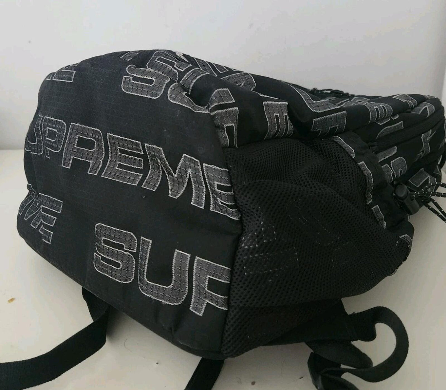 FW21 Supreme backpack Water Resistant  Rucksack Black Bag