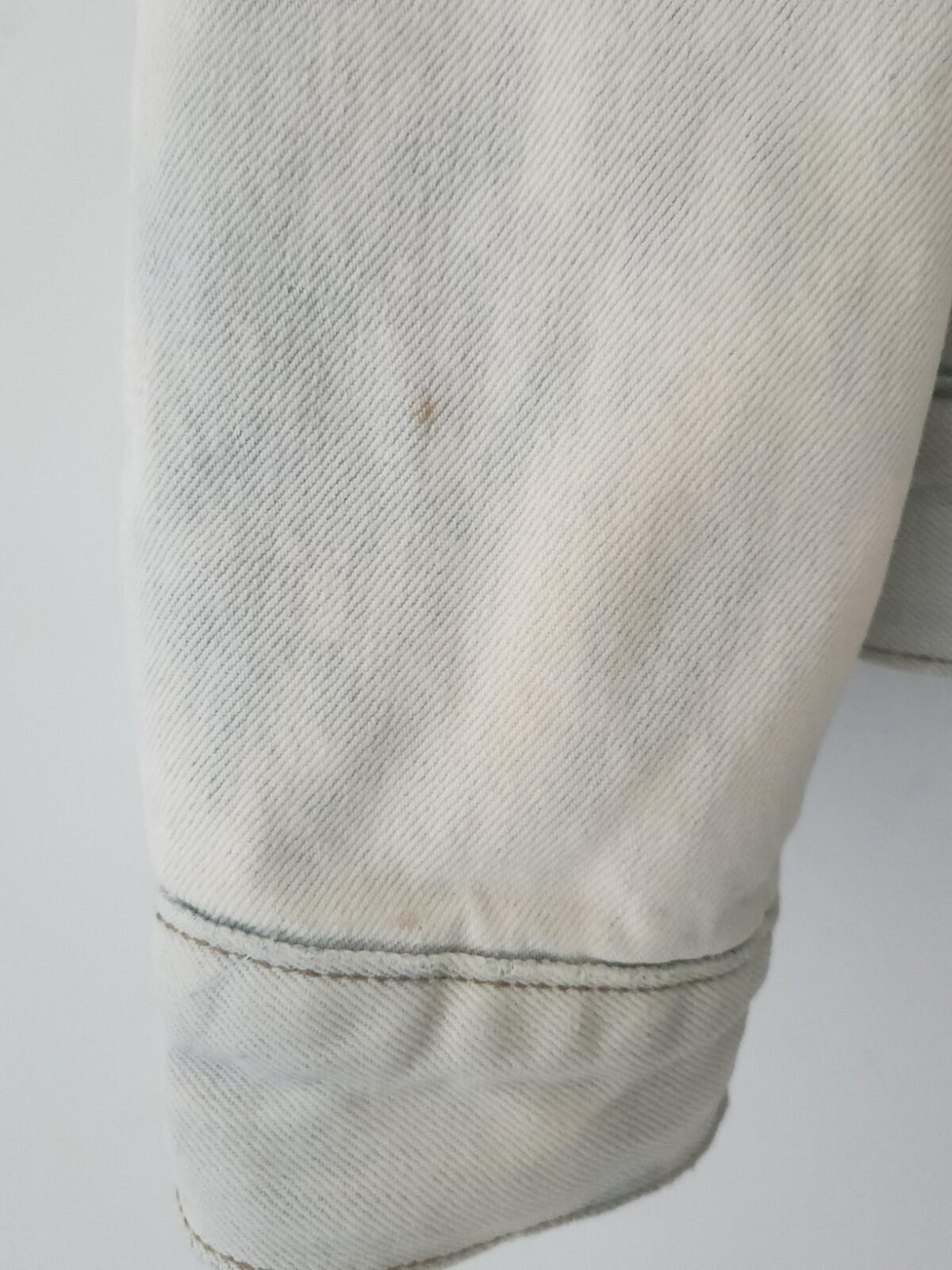 FW16 Supreme Levis Bleached Sherpa Trucker Denim Jacket Size L
