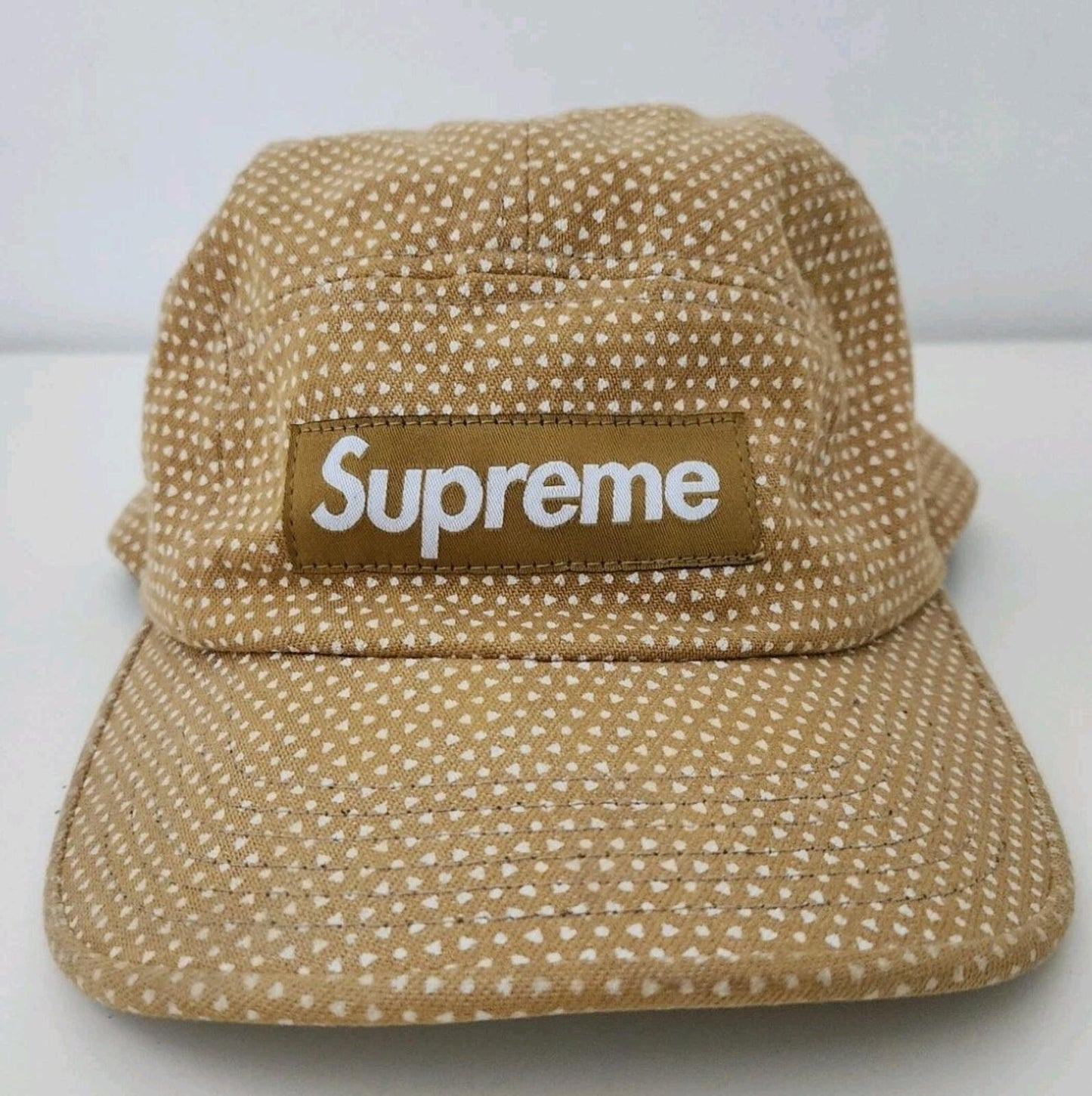 SS12 SUPREME Foulard Camp Cap Yellow Box Logo Hat New Vintage 2012 Triangles