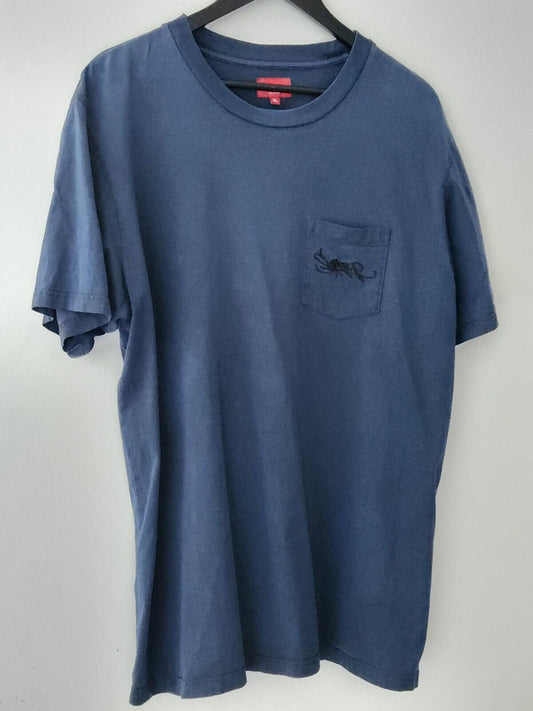 SS19 Supreme Overdyed Pocket Tee S/S Top Navy Größe XL T-Shirt