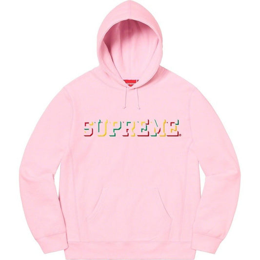 Sudadera con capucha FW20 Supreme Drop Shadow Rosa claro Talla S