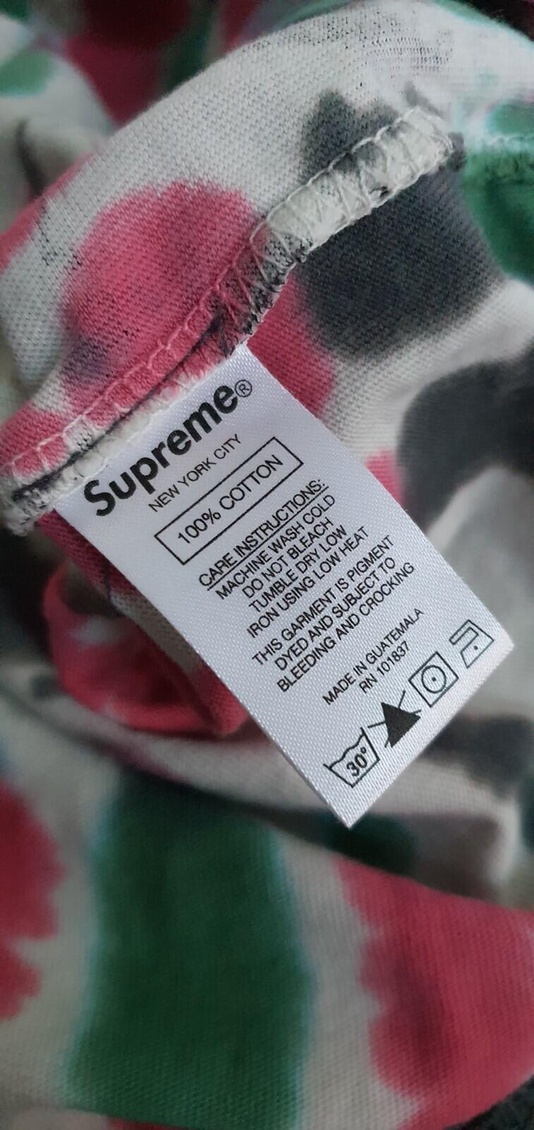 Camiseta de manga larga SS21 Supreme Dyed Bear Talla XL