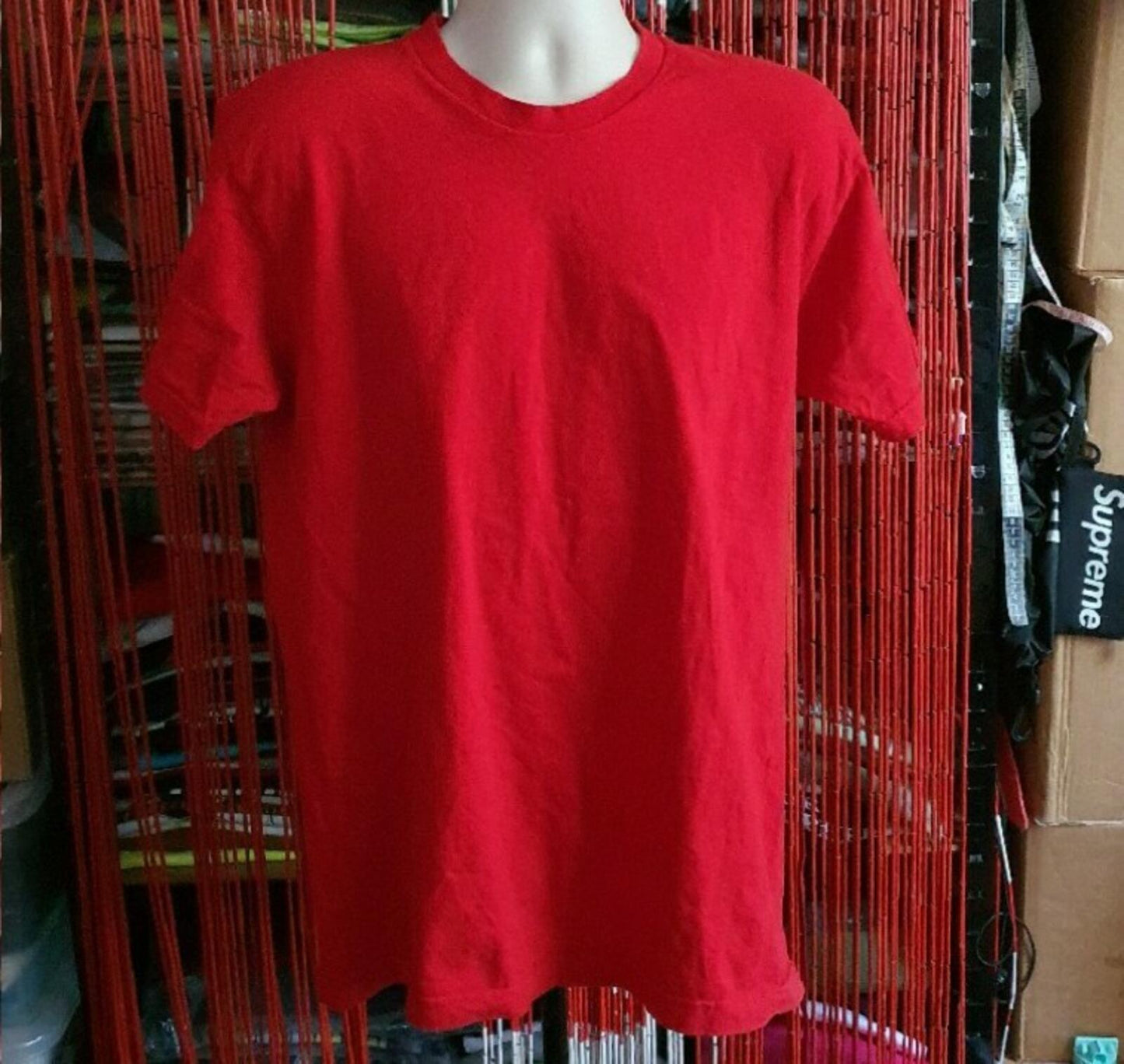 FW14 Supreme Mask Tee Rot Größe L