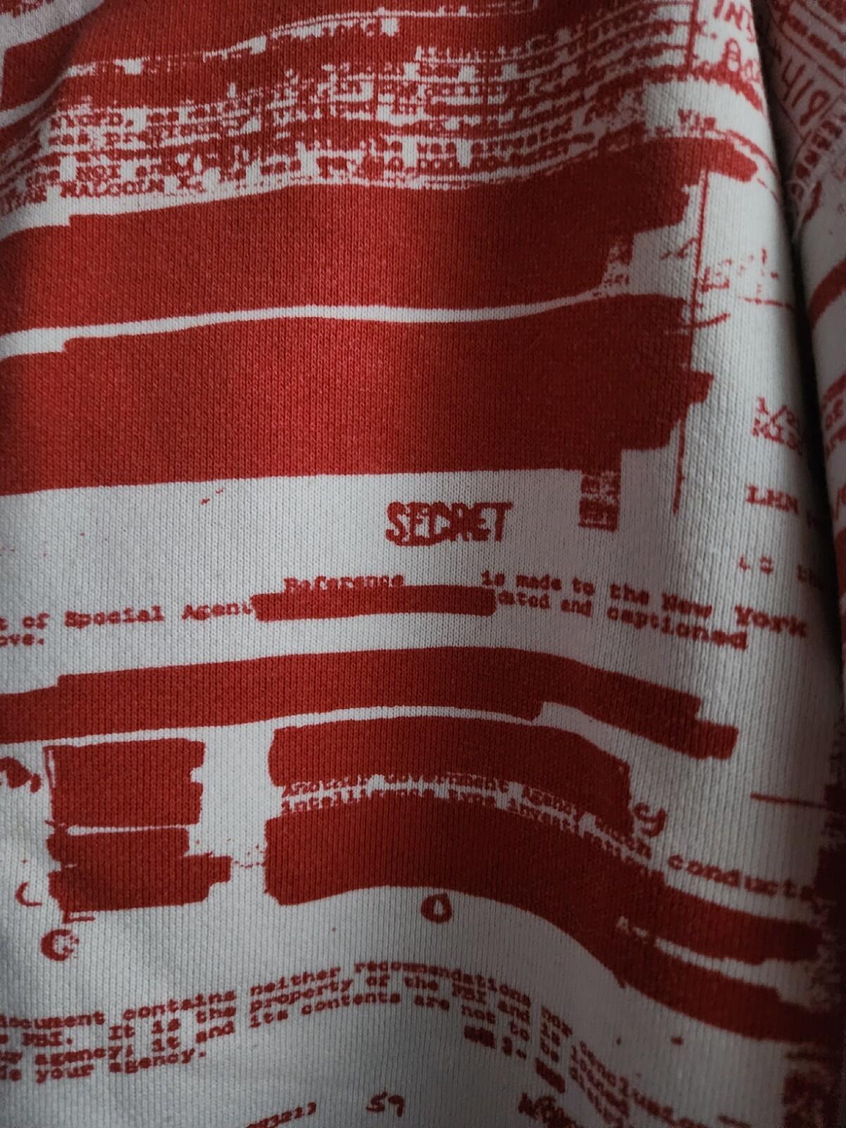 FW04 Supreme FBI Kapuzenpullover Hoodie Large Vintage 2007 Rot Weiß