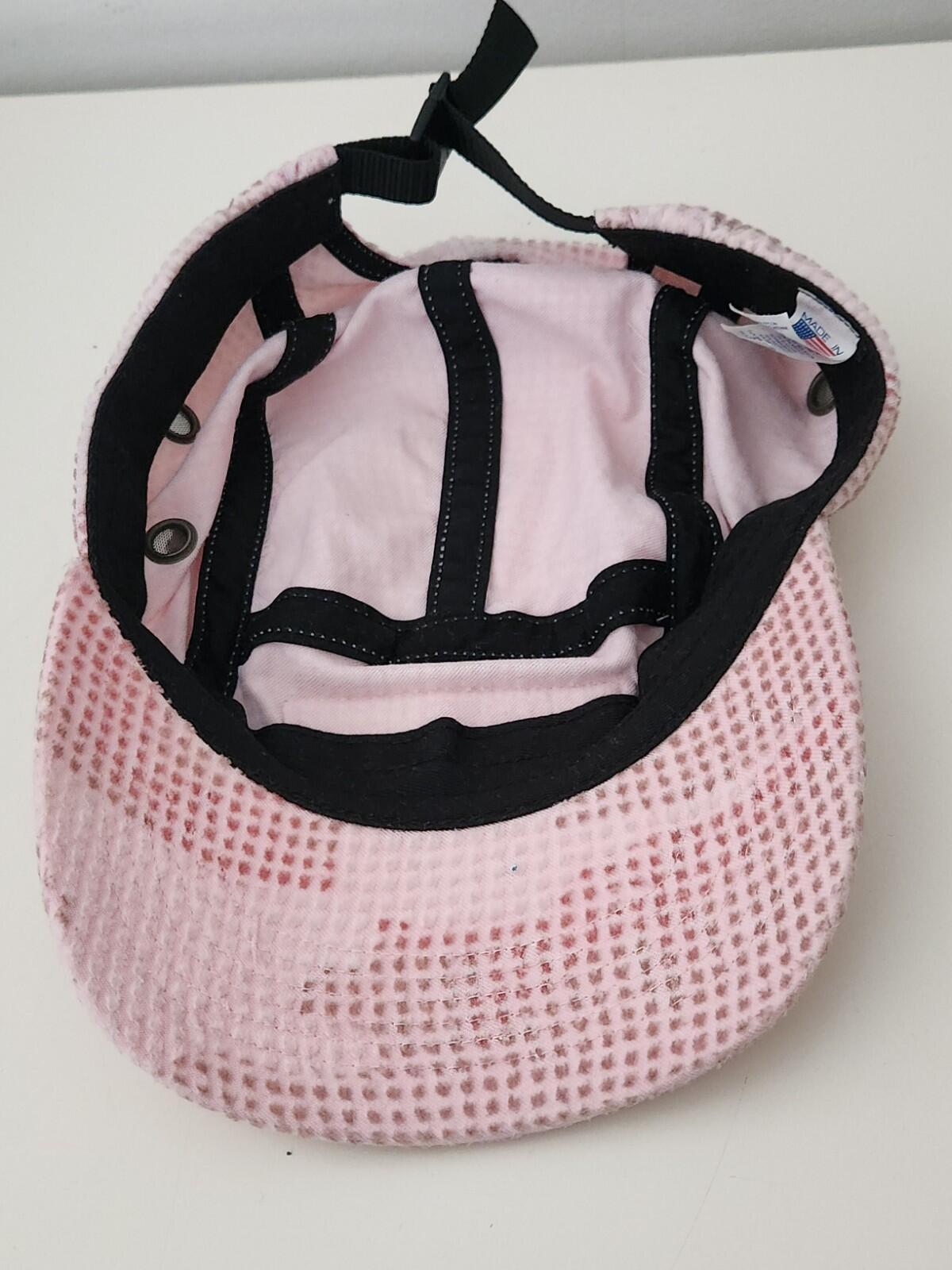 FW22 Supreme Camo Grid Velvet Camp Cap Pink Camo