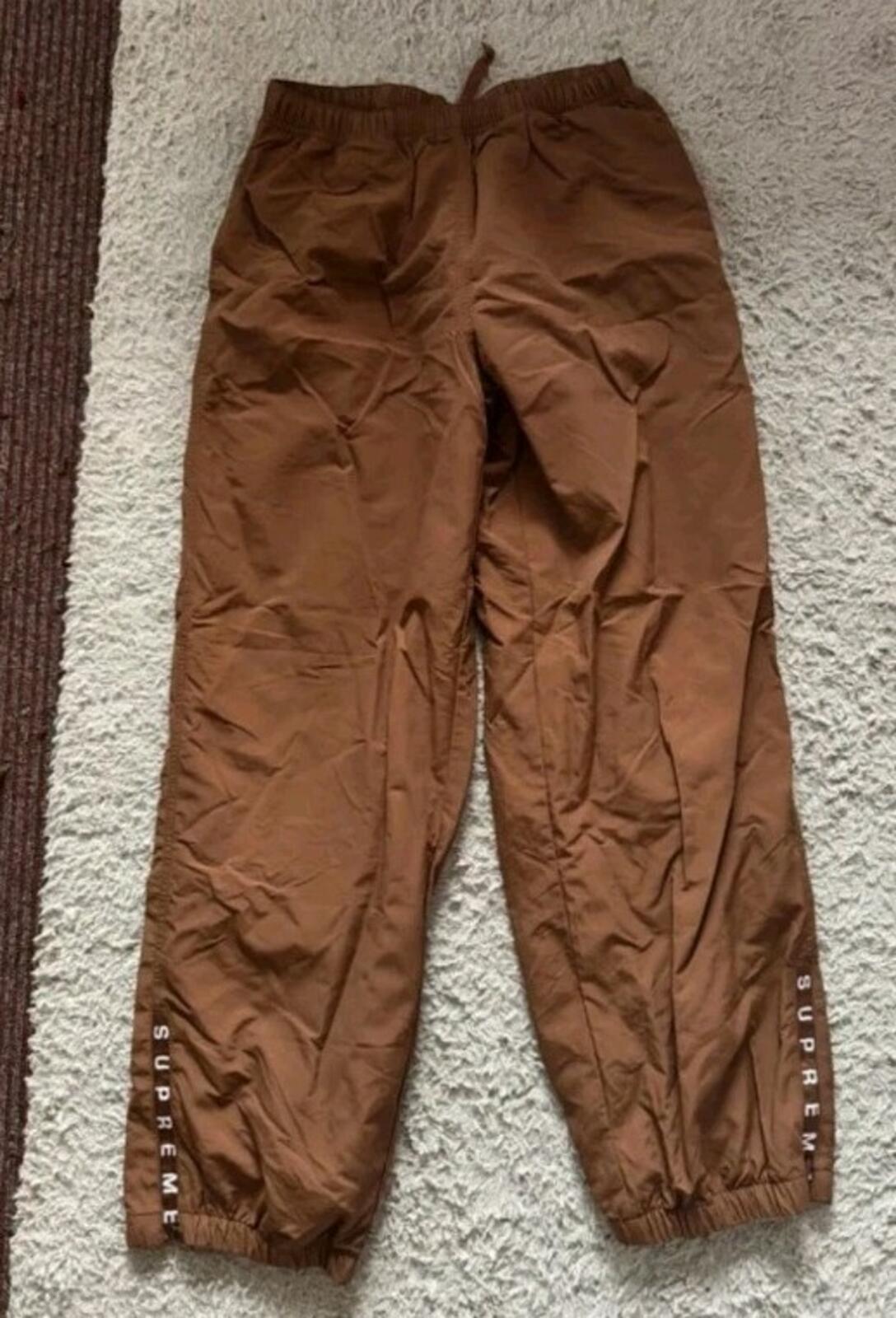 FW23 Supreme Warm Up Pant Brown Size  Water Resistant