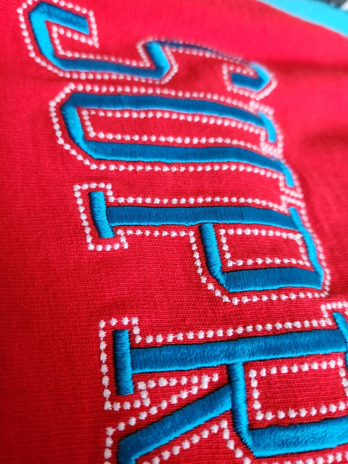 FW17 Supreme Dotted Arc Top Red T-Shirt Größe Medium M kurzärmeliges T-Shirt