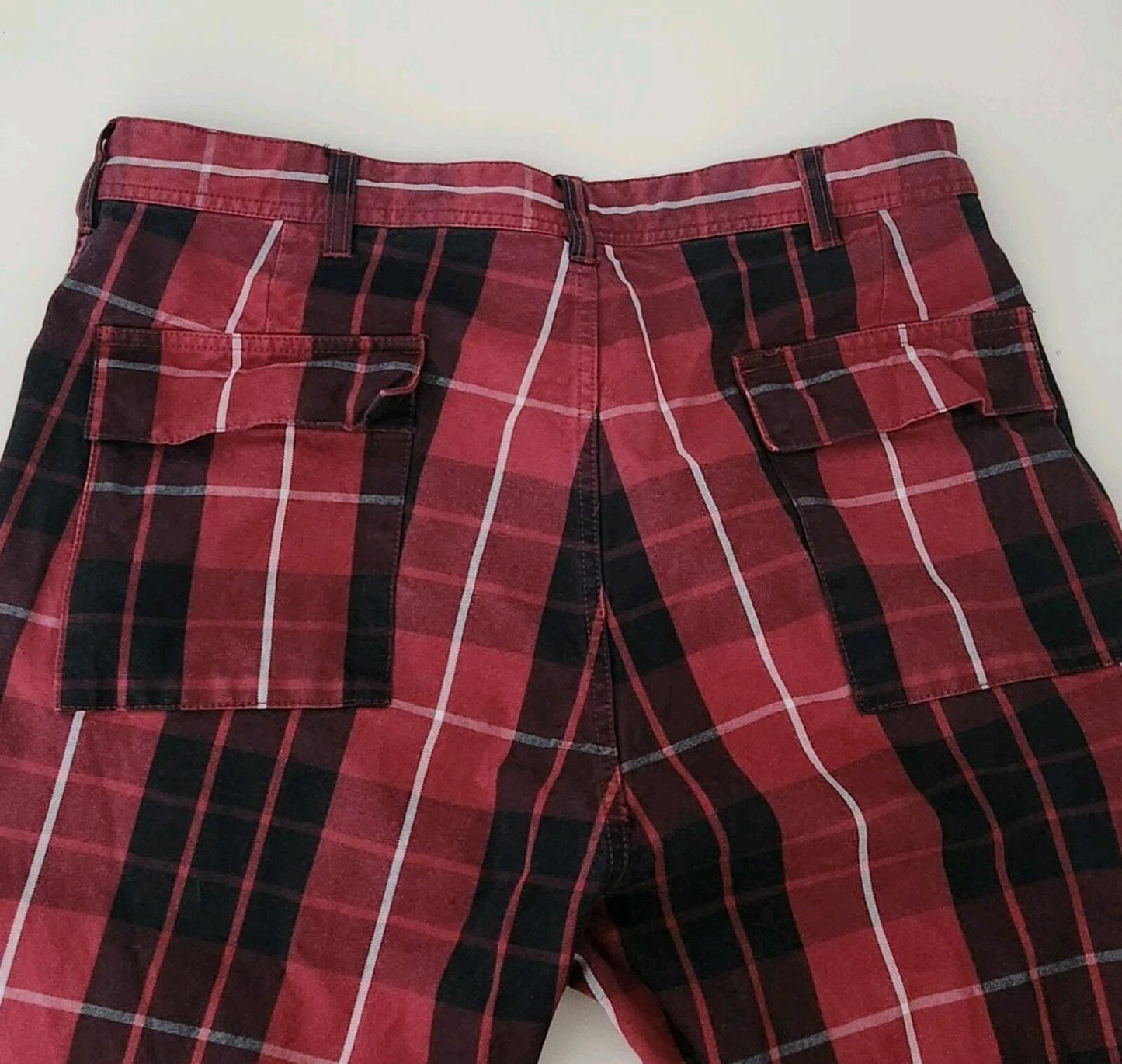 SS21 Supreme Cargo Flight Pant Tartan Red Size 34 W34 L 32