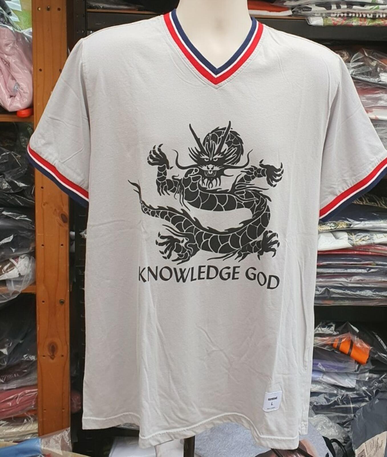 SS18 Supreme Knowledge God Practise Jersey Tee Dusty Blue Size L