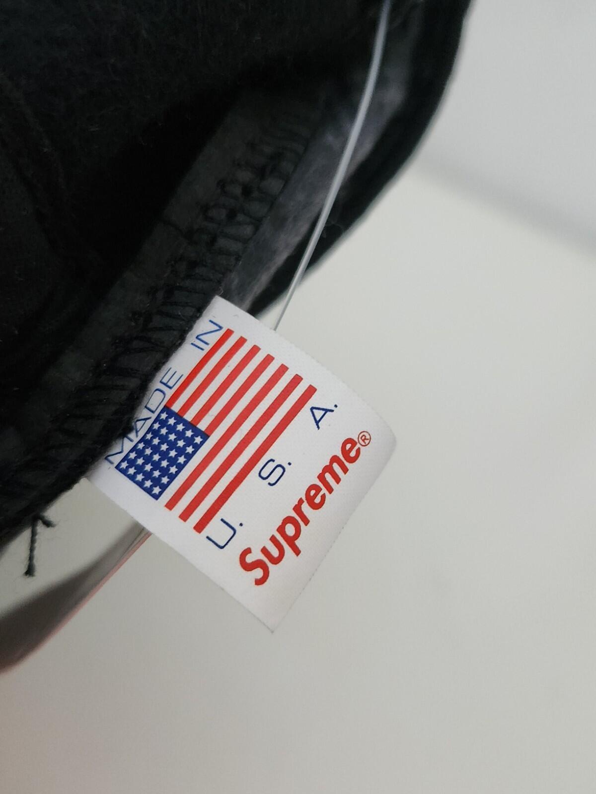 FW12 Supreme F uck B itches Get Money Wool 5-panel Leather Cap Black Hat FBGM