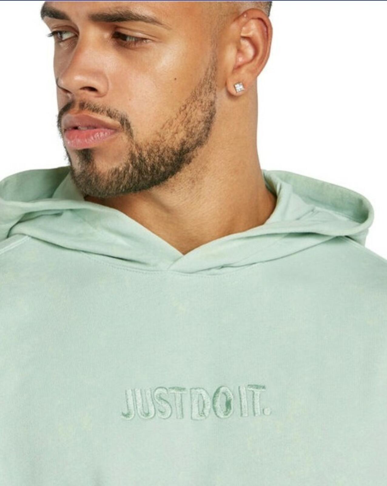 NIKE Just do it wash green hooded sweatshirt size XS hoodie New Pullover