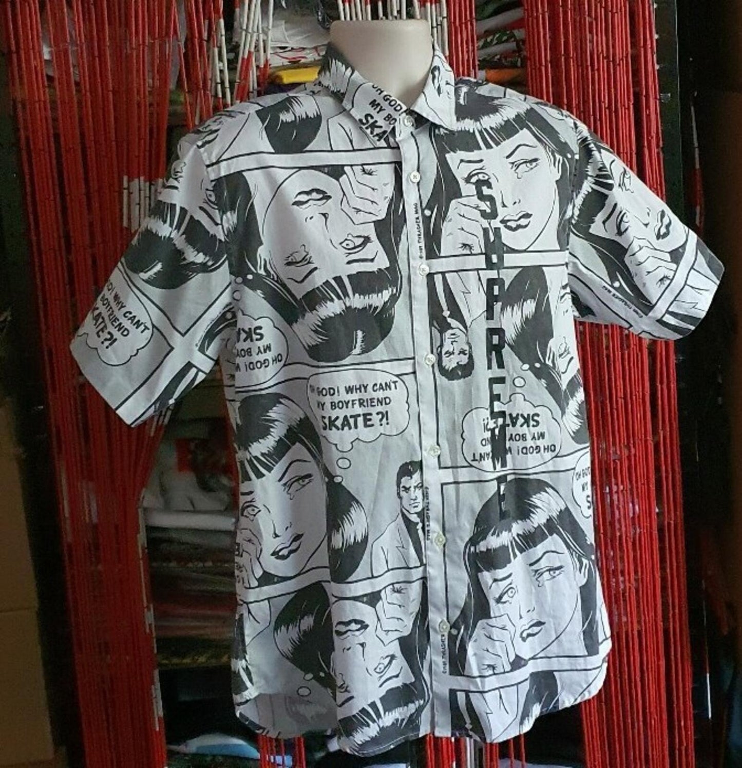 SS17 Supreme x Thrasher Boyfriend S/S Shirt White Size M