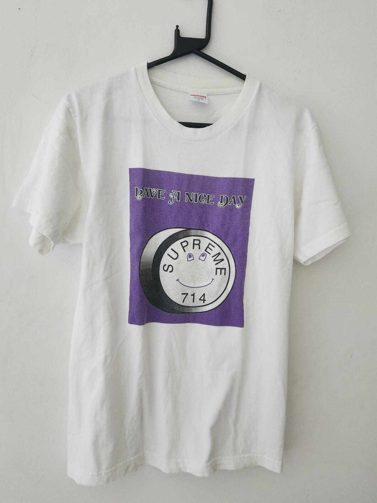 SS14 Supreme Lude Tee Größe M Medium Weiß T-Shirt Have a nice day Pille Selten