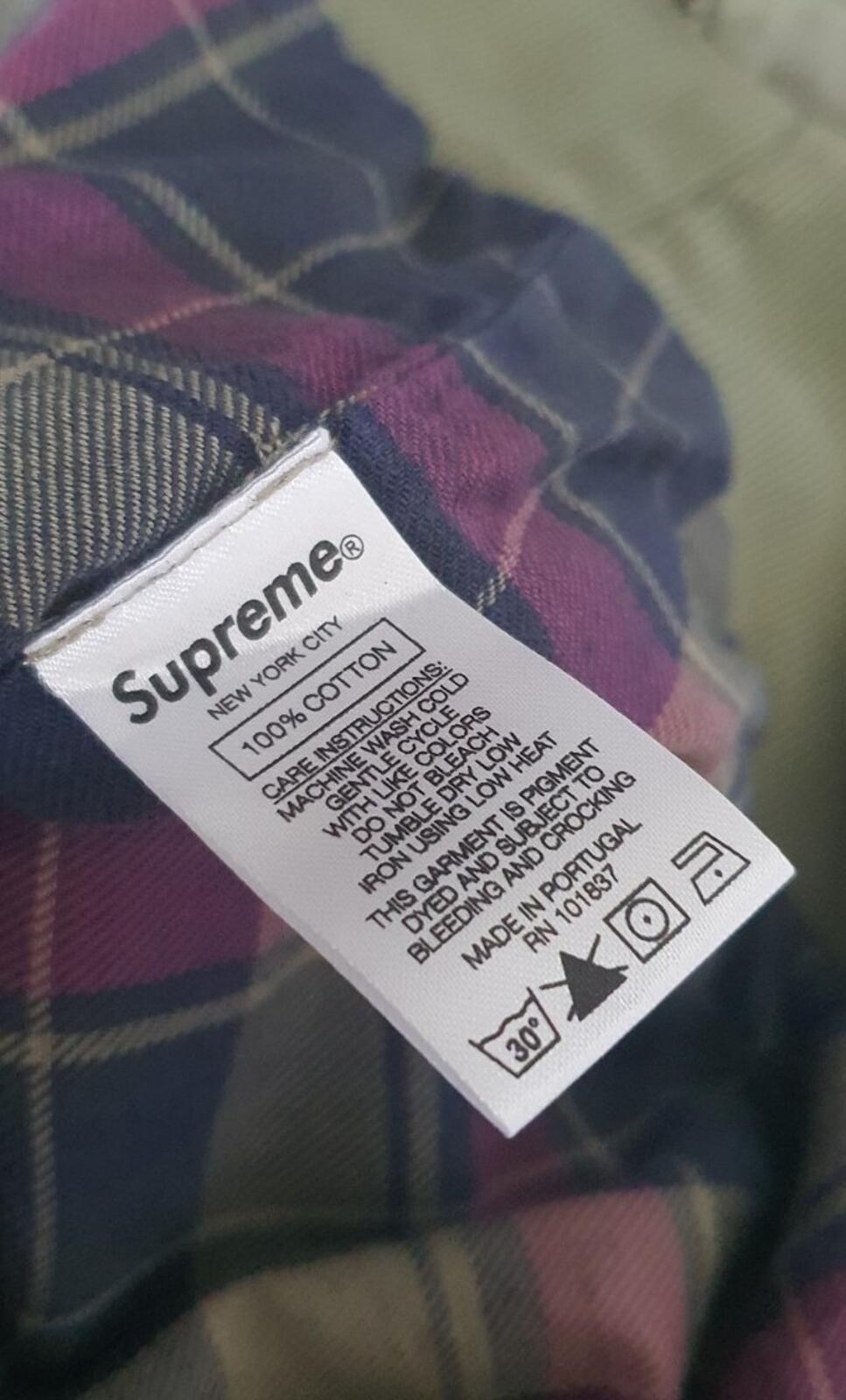 FW18 Supreme Bleached Zip Up Sweatshirt Size XL Light Olive Hoodie Hoody