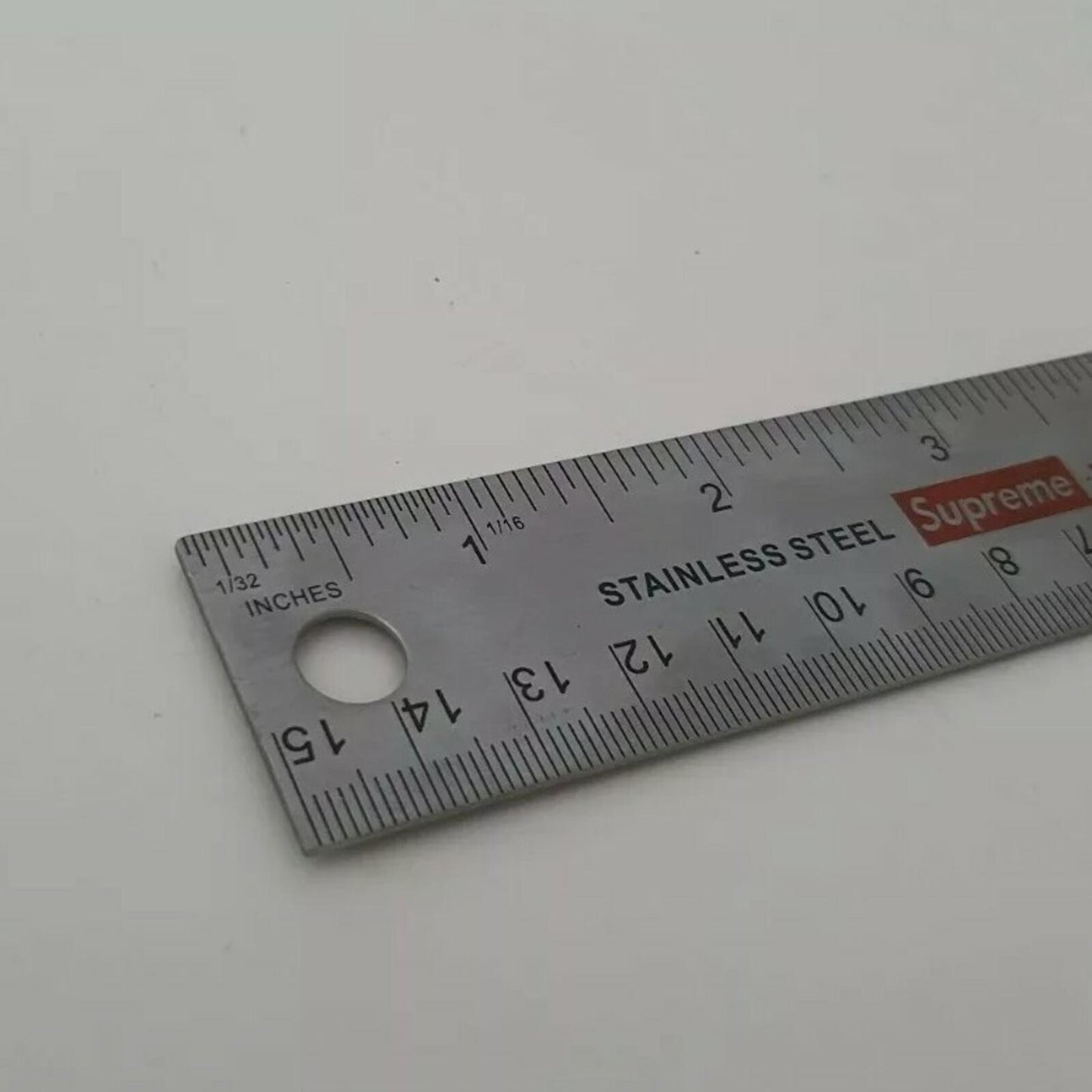FW11 Supreme Stainless Steel Ruler vintage 2011 accessory small box logo Rare
