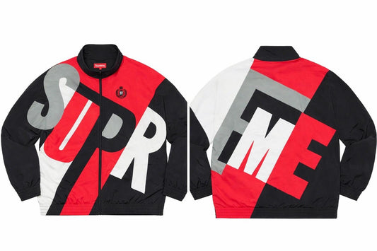 SS20 Supreme Big Letter Track Jacket Black Size M Water Resistant