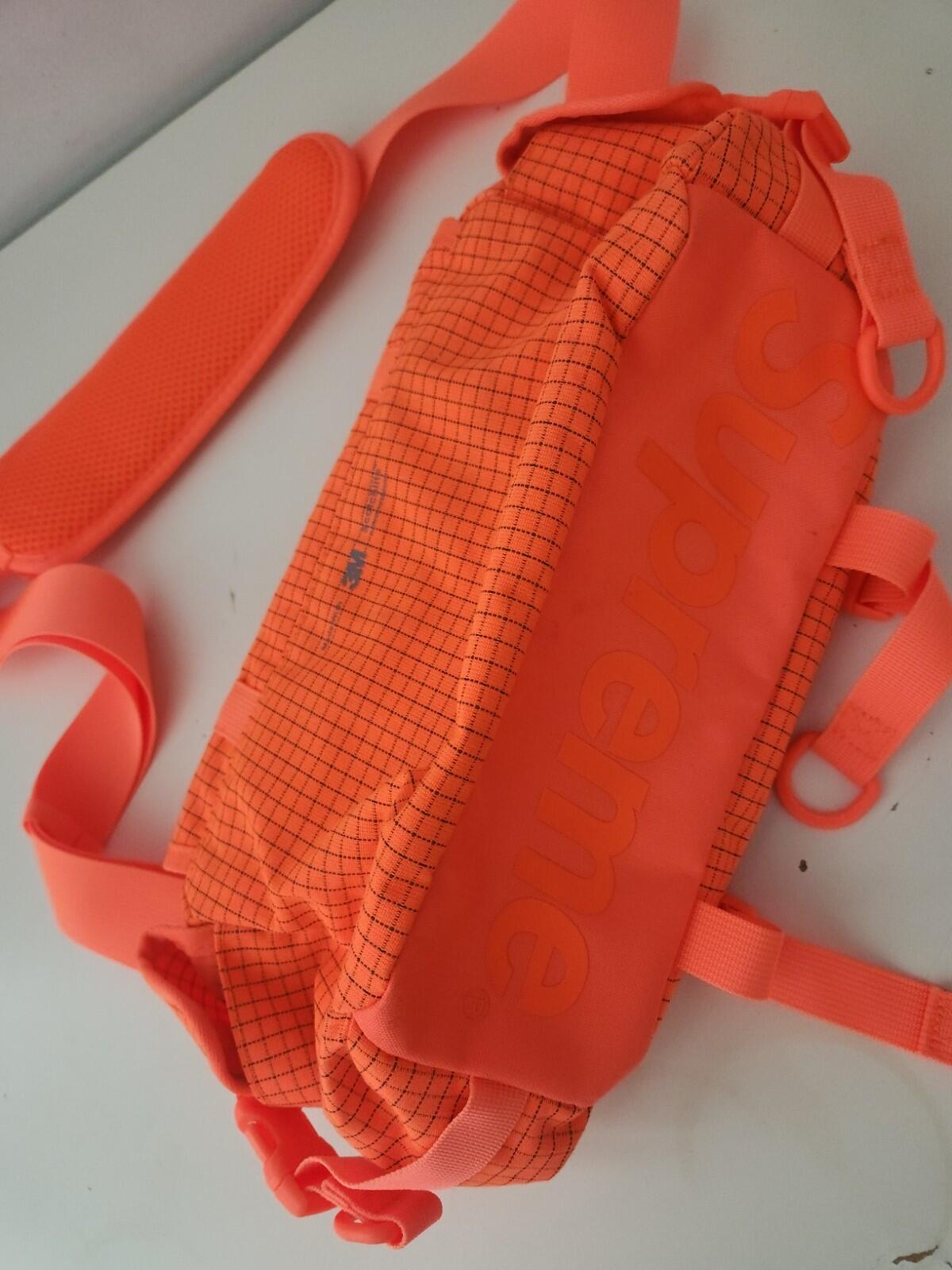 SS24 Supreme Mini Duffle Bag Water resistant 3M Reflective Orange Shoulder 5.5L