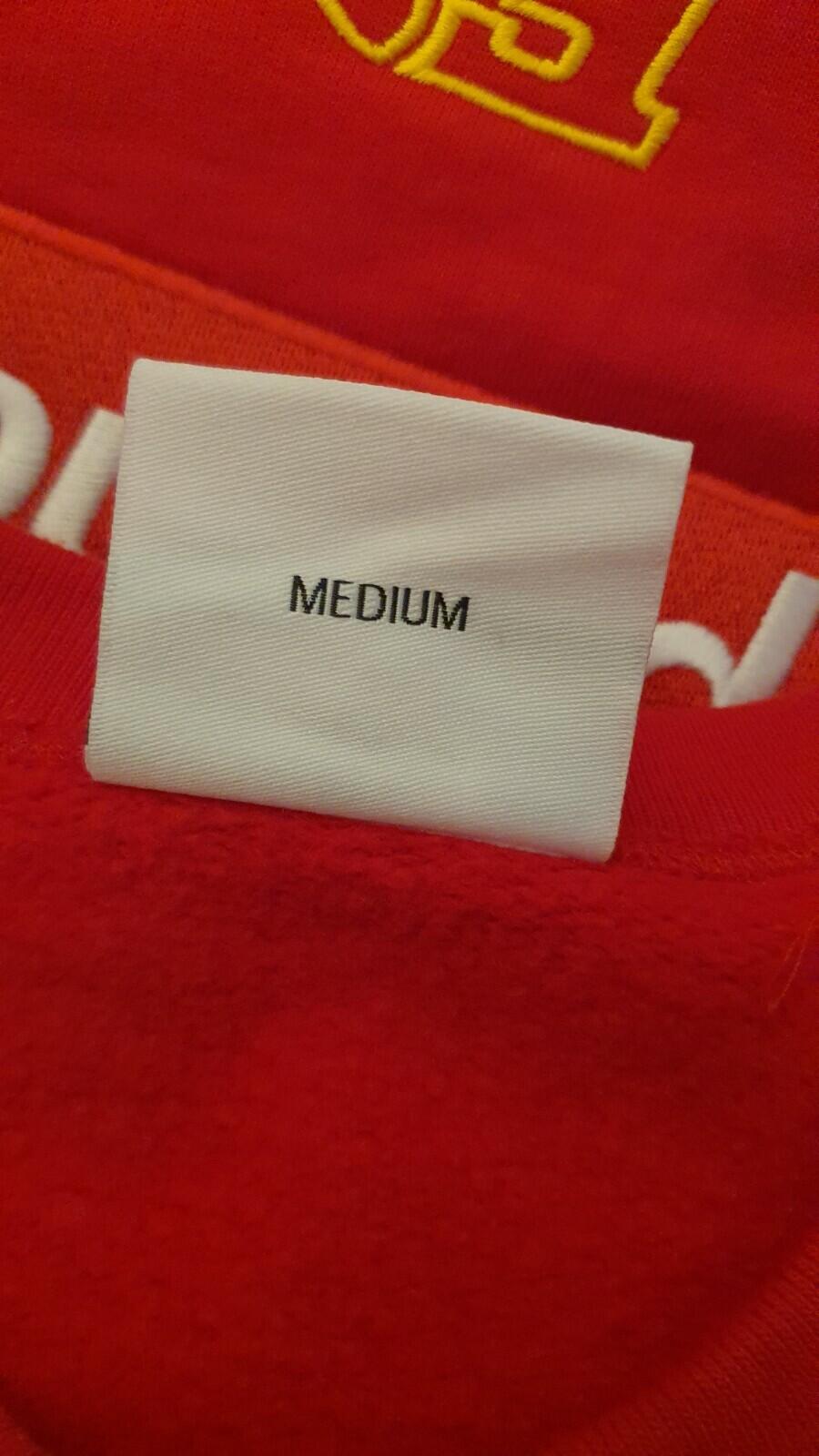 FW19 Supreme x Fox Racing Sudadera Roja Talla M
