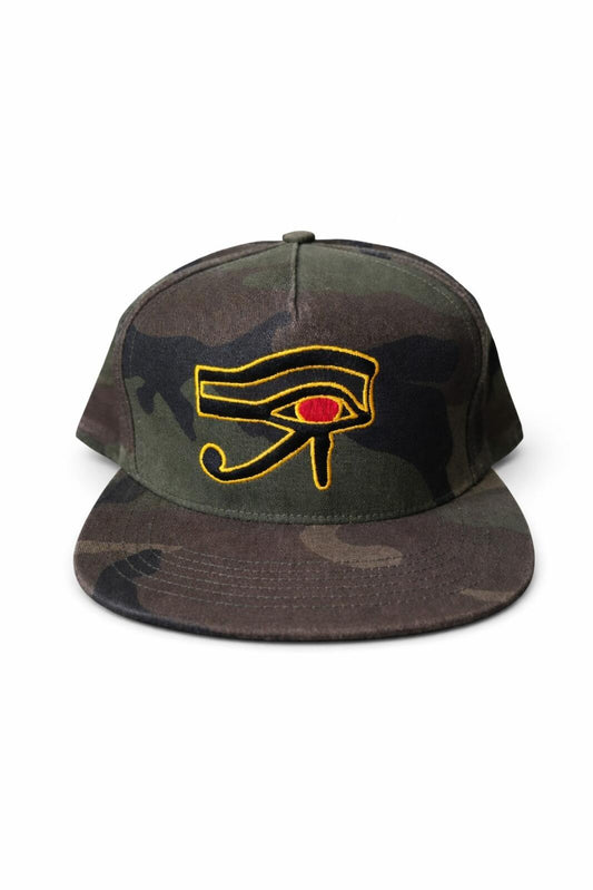 Gorra Supreme Eye Of Horus de 5 Paneles SS13 Camuflaje Woodland