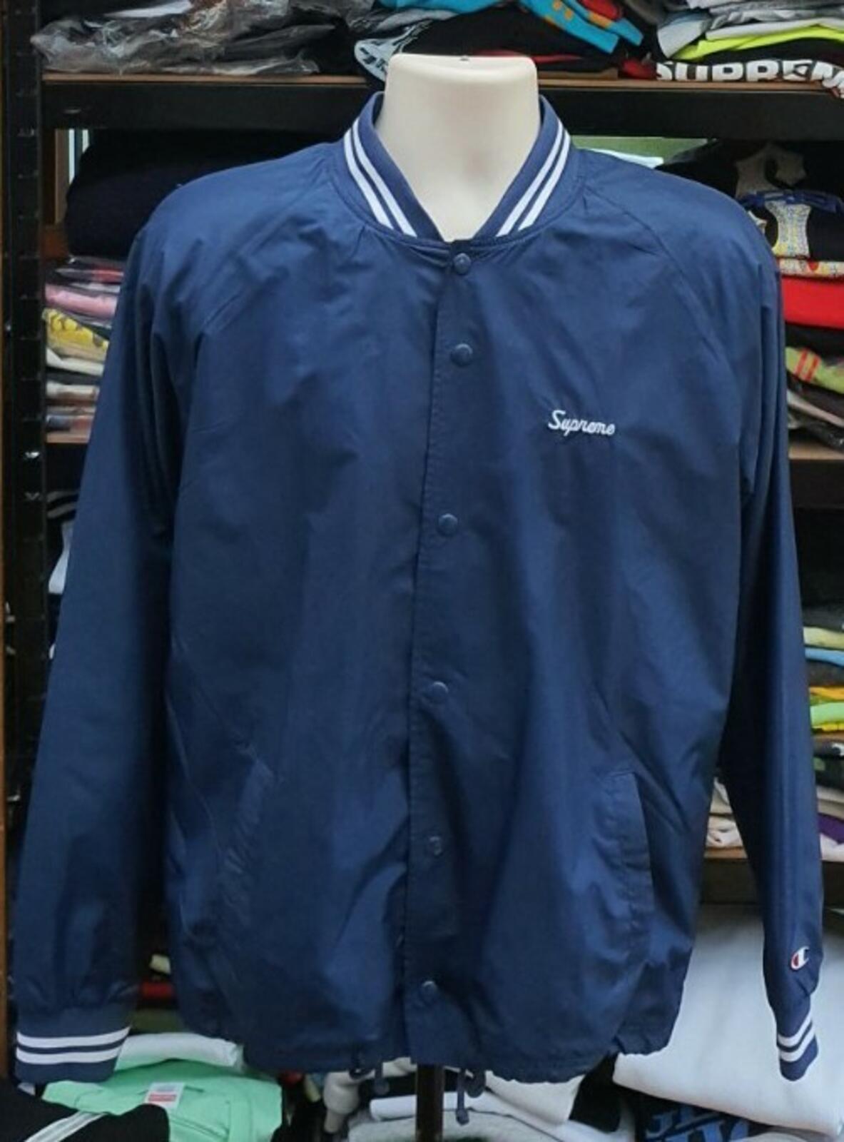 SS11 Supreme x Champion warm up coaches jacket size M medium navy Rare Vintage
