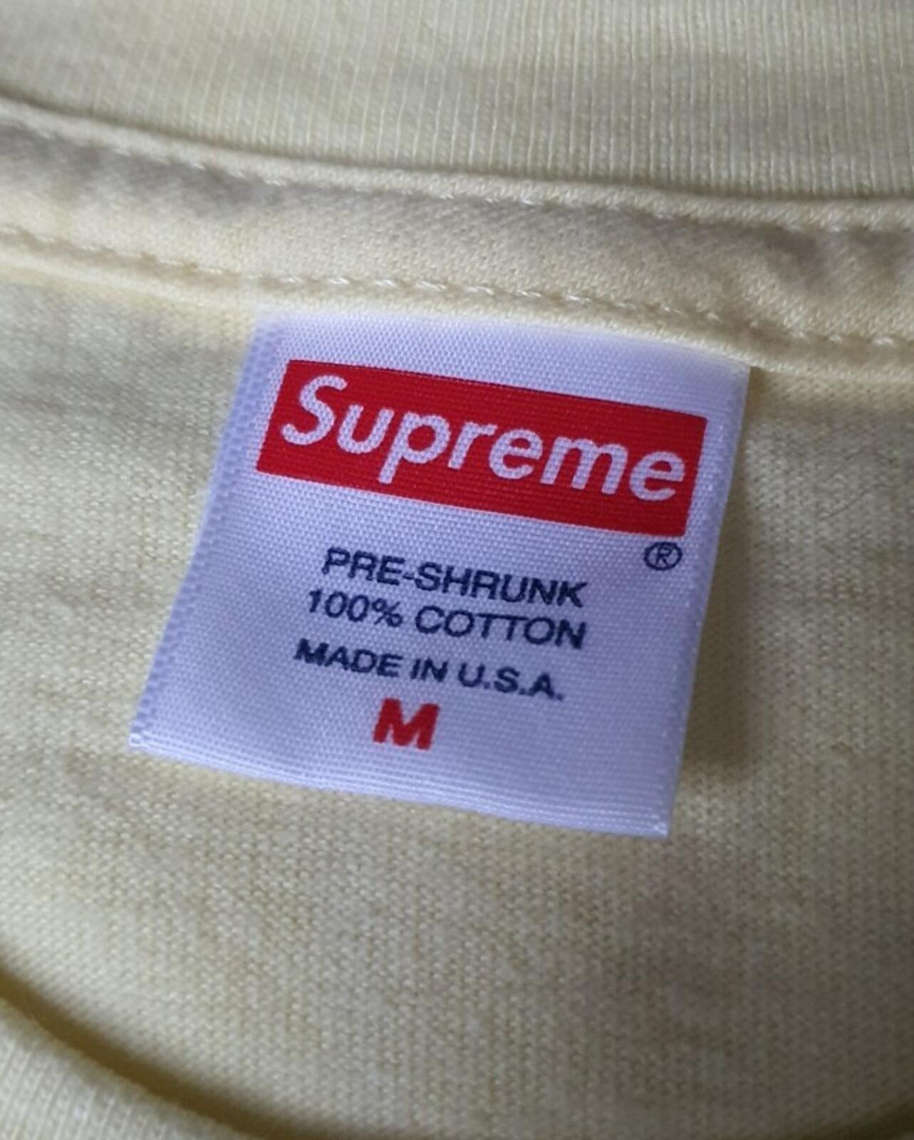 SS21 Supreme Naomi tee M Medium Pale Yellow T-shirt Campbell Gonz Supream