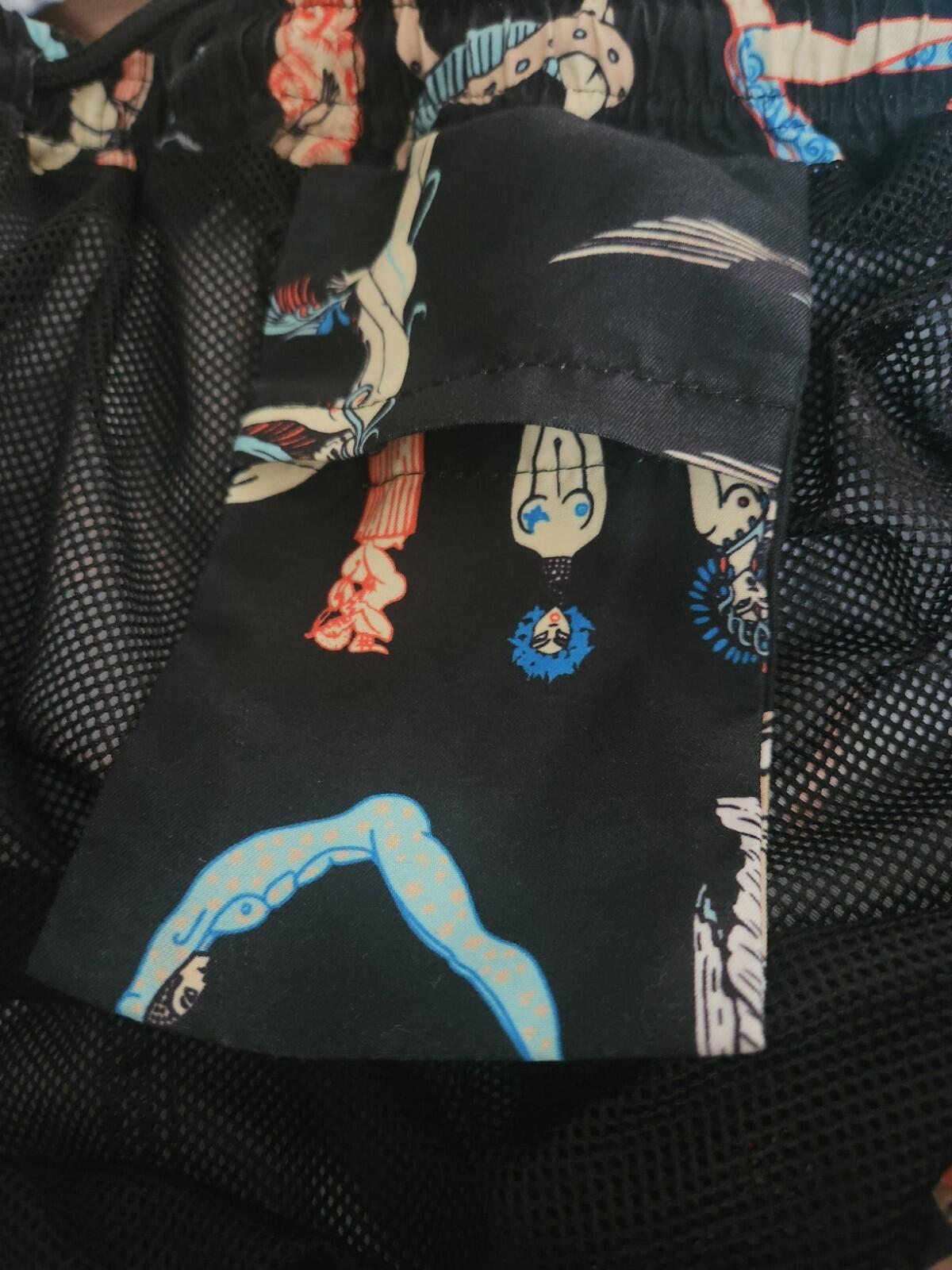 SS18 Supreme Alphabet Water Short Black M Original artwork by Erte. ©Sevenarts
