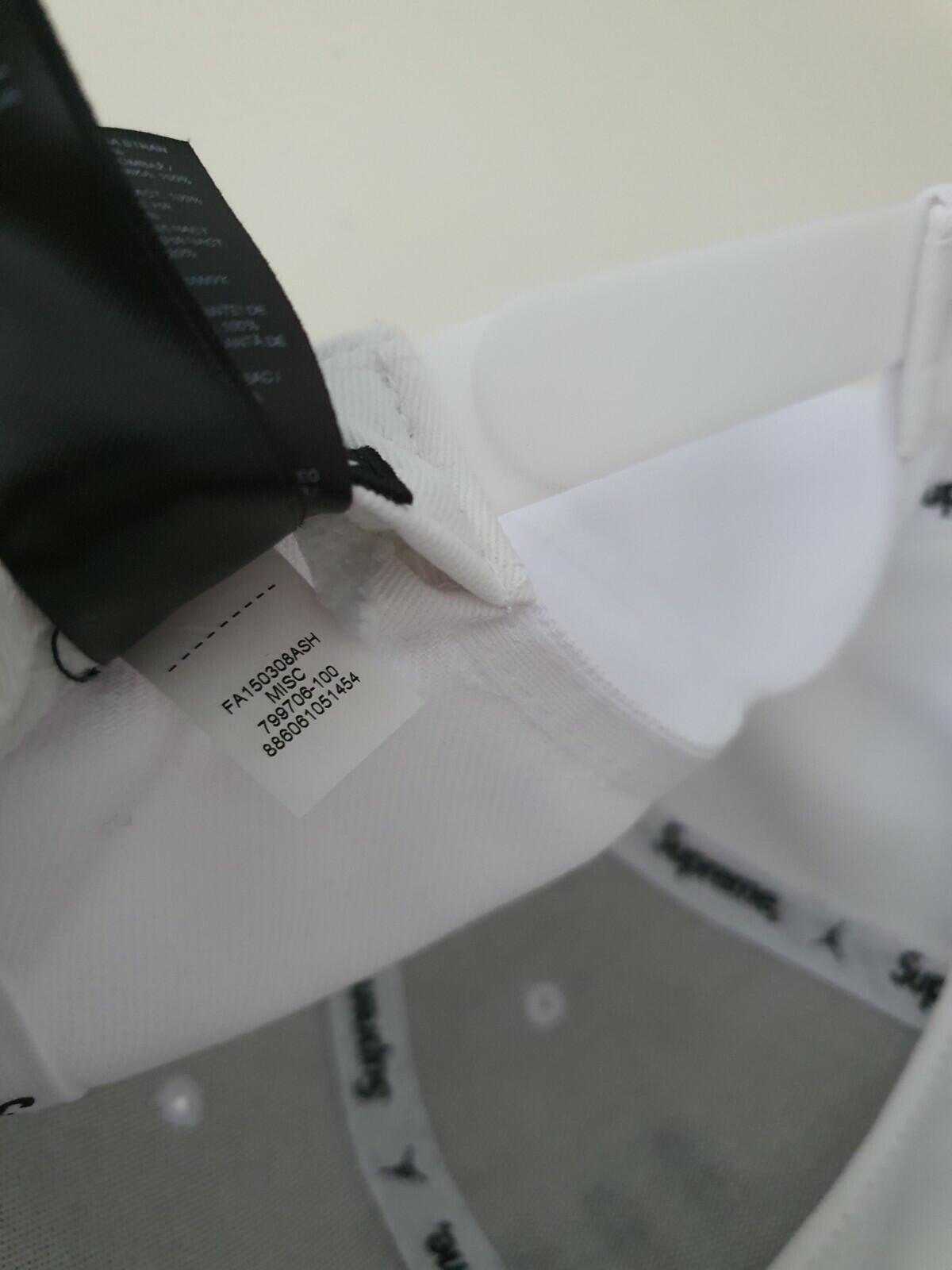 FW15 Supreme x Jordan White 6-Panel Kappe Jumpman Hat Selten 2015