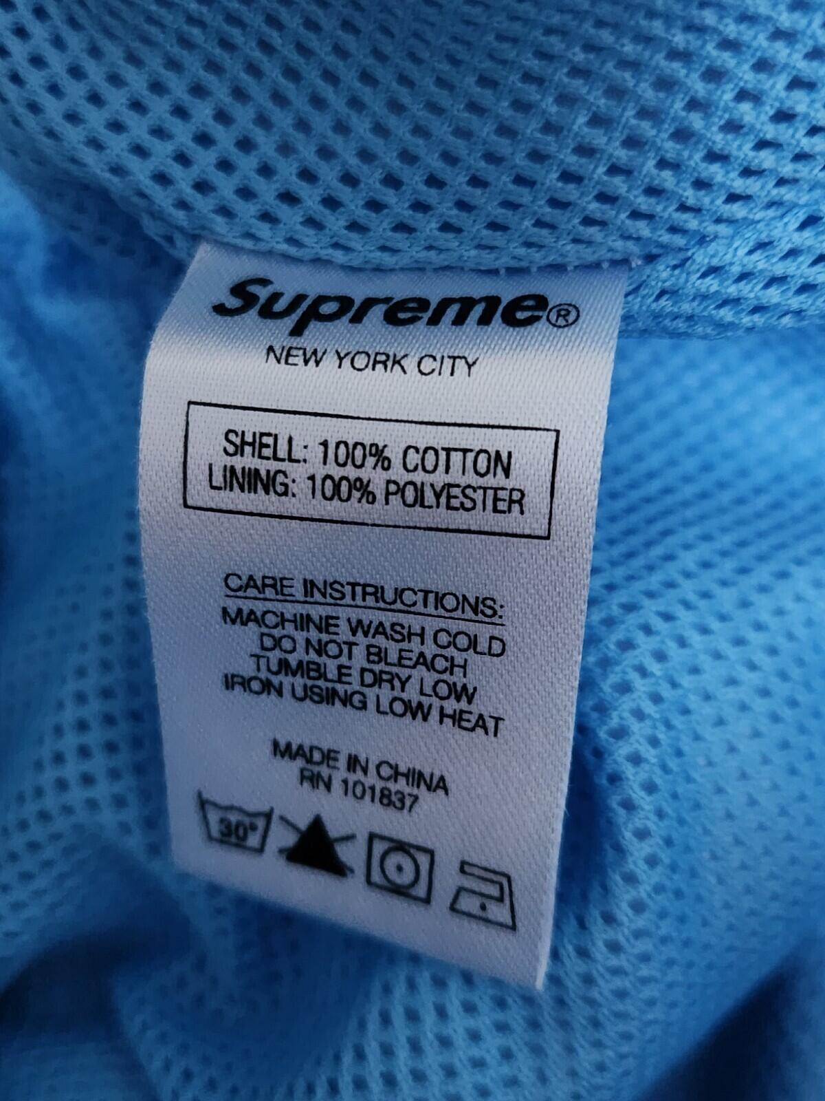 SS18 Supreme Bandana Track Pant Light Blue Trousers Size S Small Nylon Pant